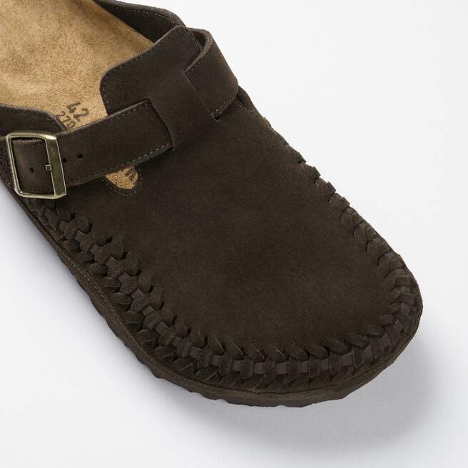 Boston Plaited Suede Leather