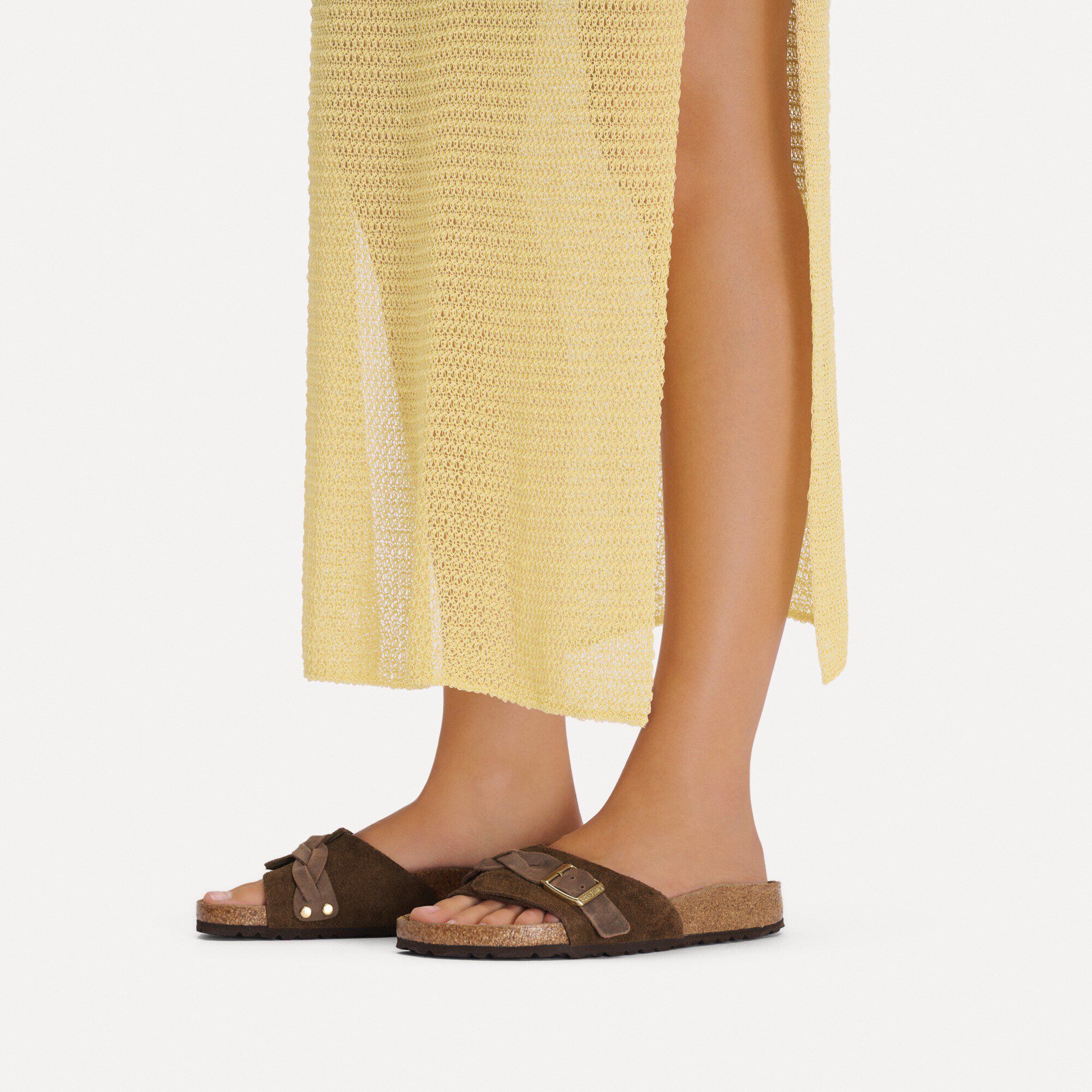 Oita Braided Suede Leather with a female model