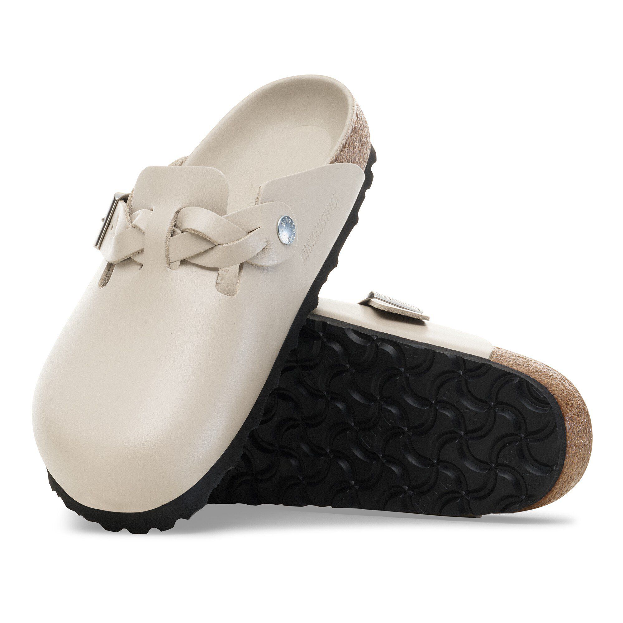 Boston Braided Natural Leather with outer sole details
