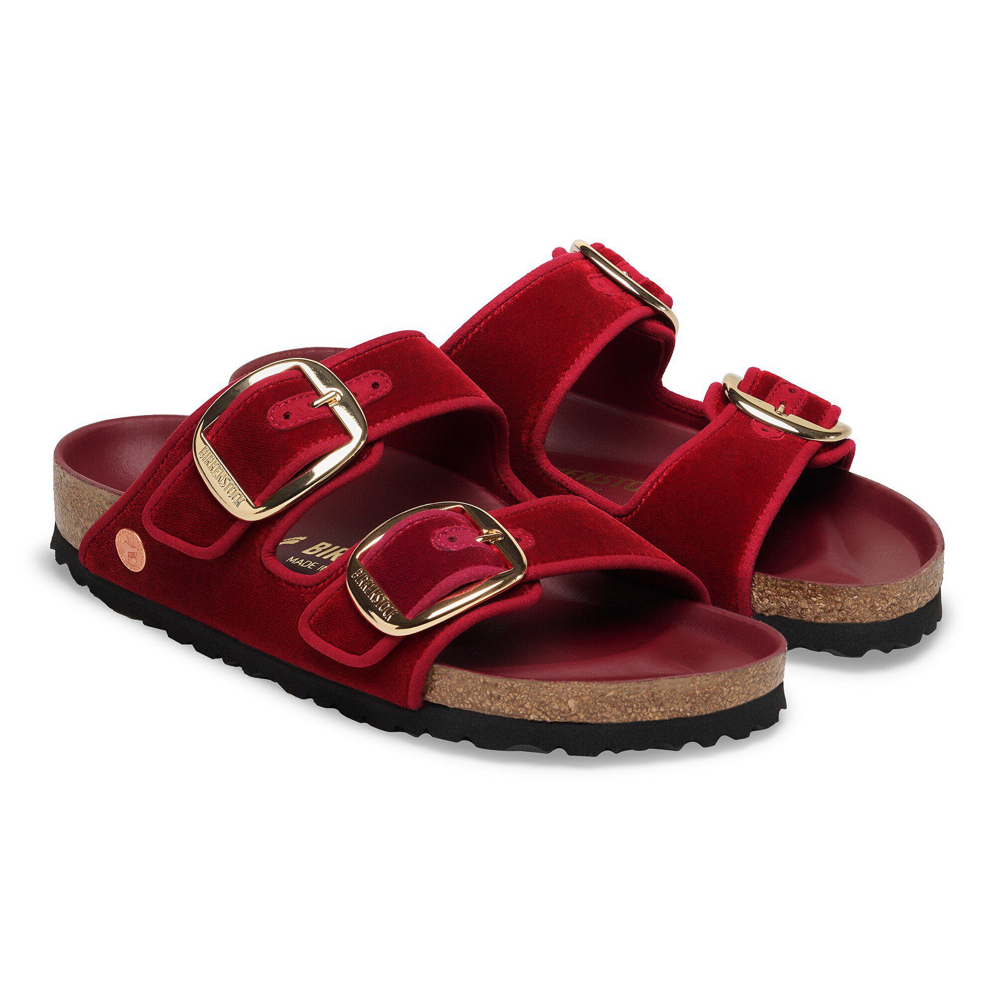 【新品未開封】ARIRAN velvet red vhnyl Arizona Big Buckle Piping Rivet Logo Textile in Color Mars Red