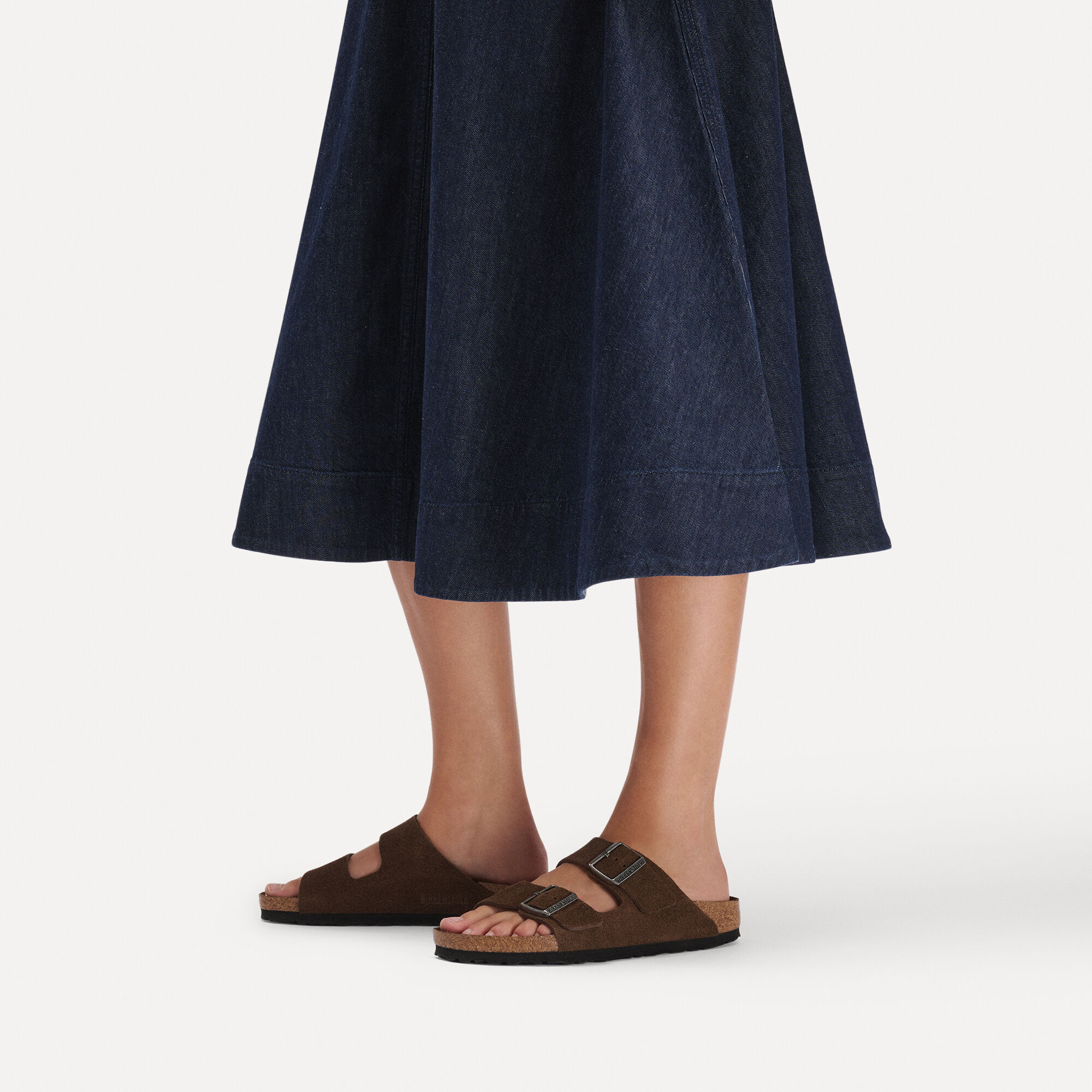 Arizona Soft Footbed Suede Leather with a female model