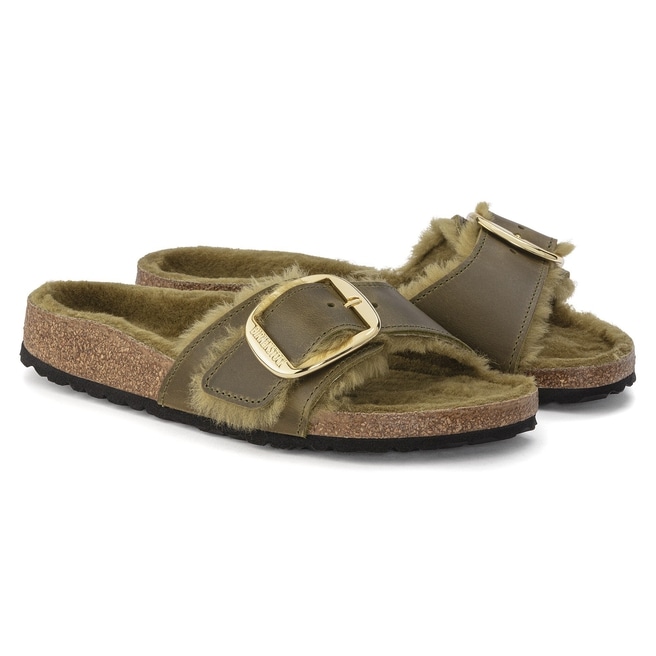 Madrid Big Buckle Shearling Natural Leather Oiled