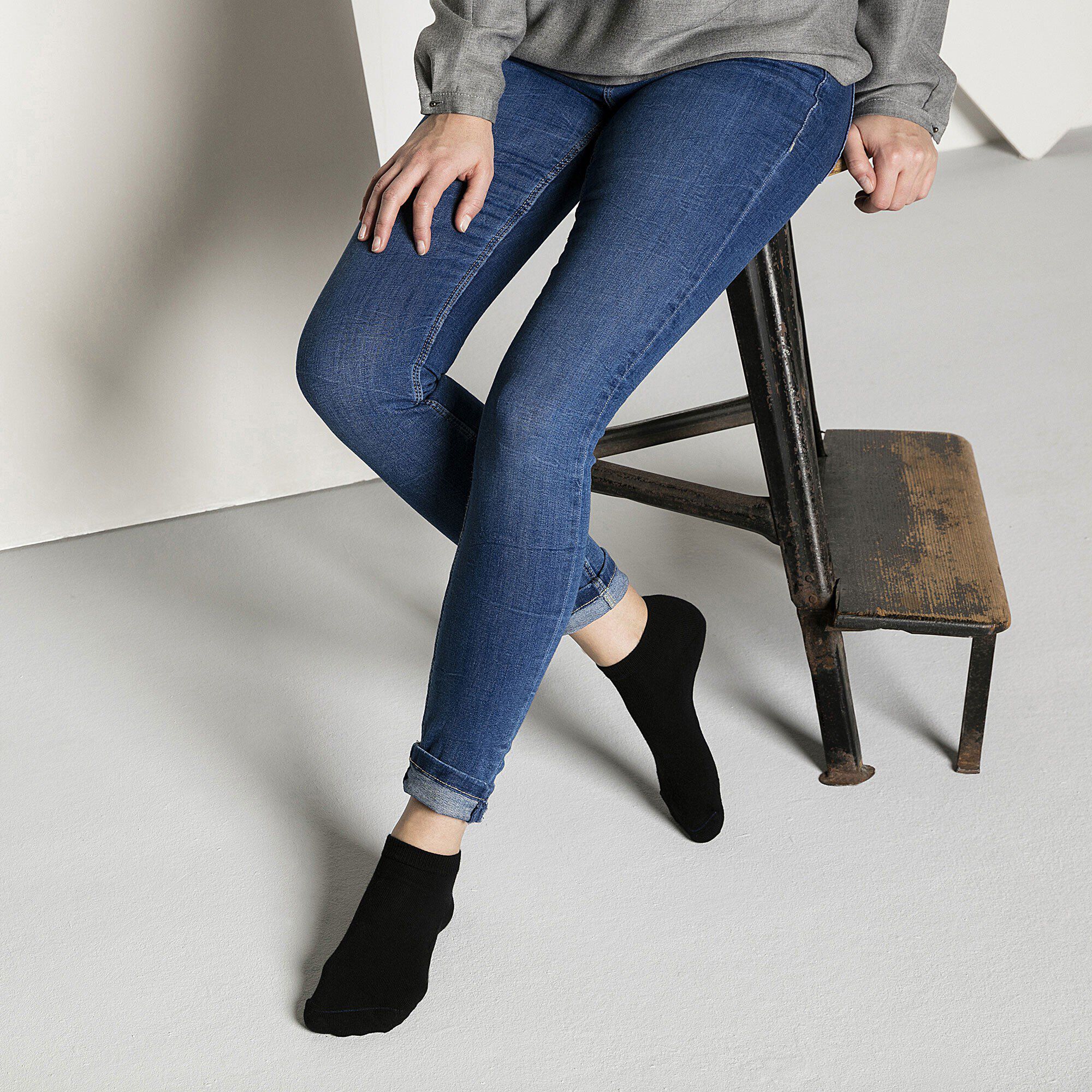 حزمة جوارب سول سنيكرز قطنية رياضية من قطعتين قطن/بولي أميد/إيلاستين