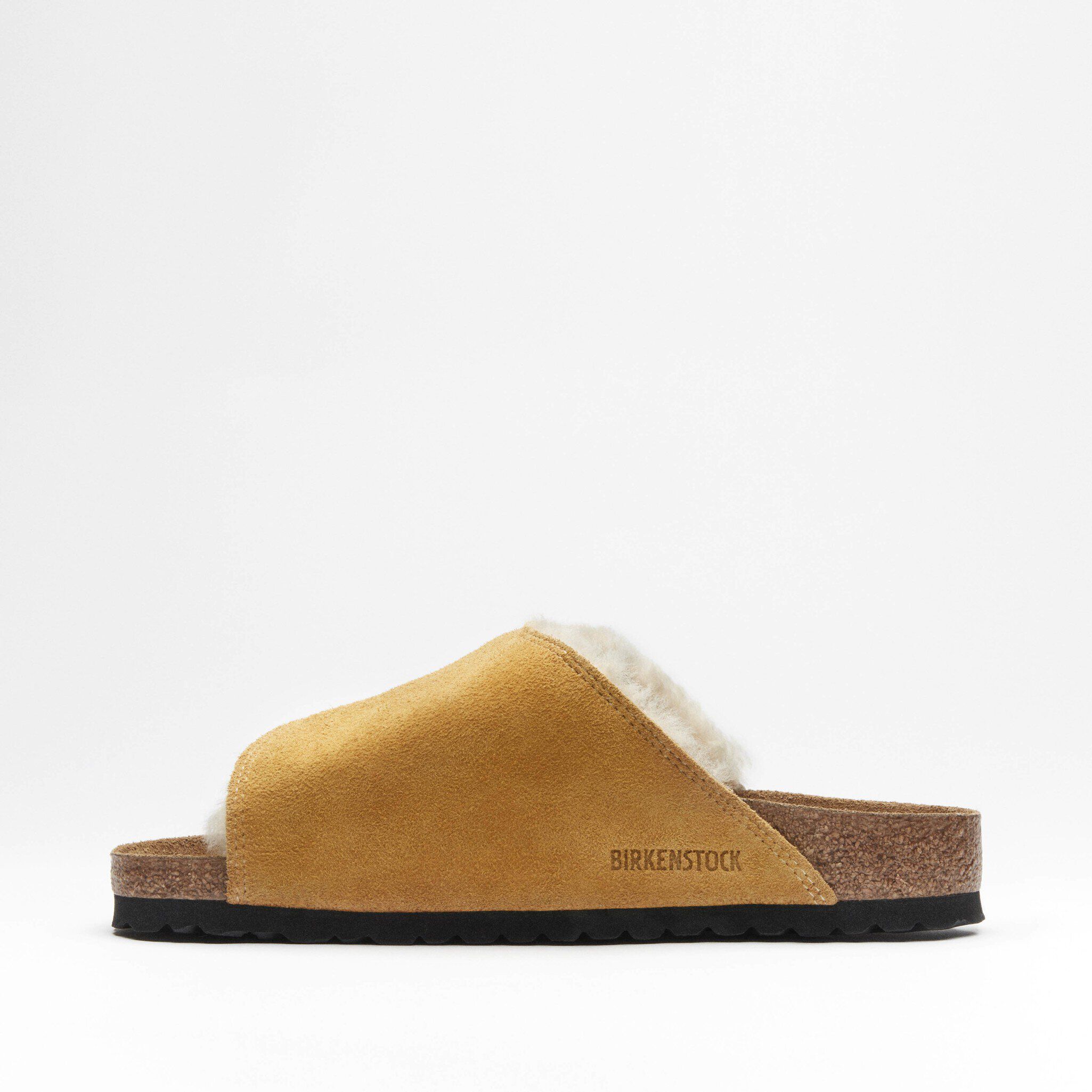 Stüssy Solana Suede Leather in Color Caramel | BIRKENSTOCK