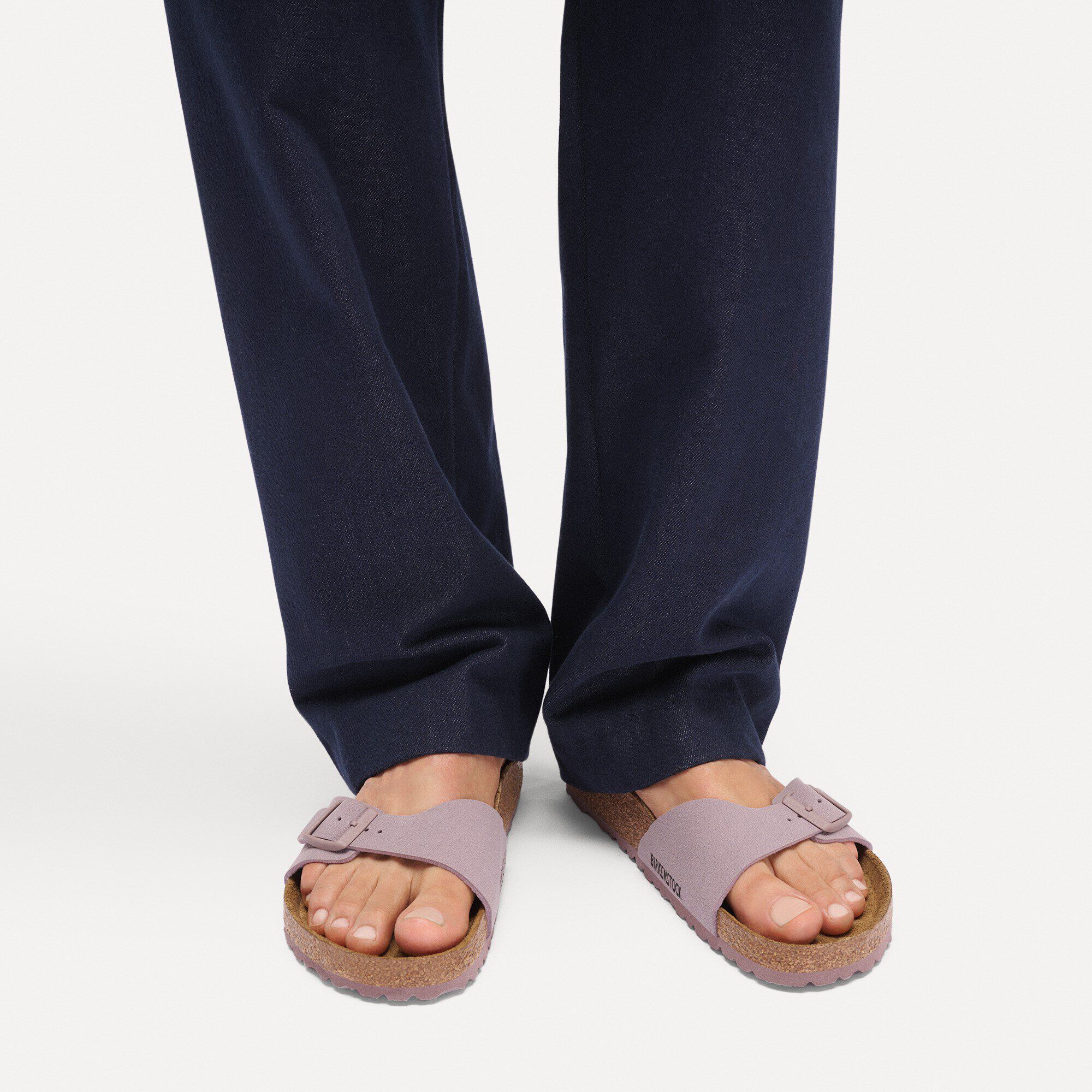 Madrid Birko-Flor Nubuck Close-up with a male model