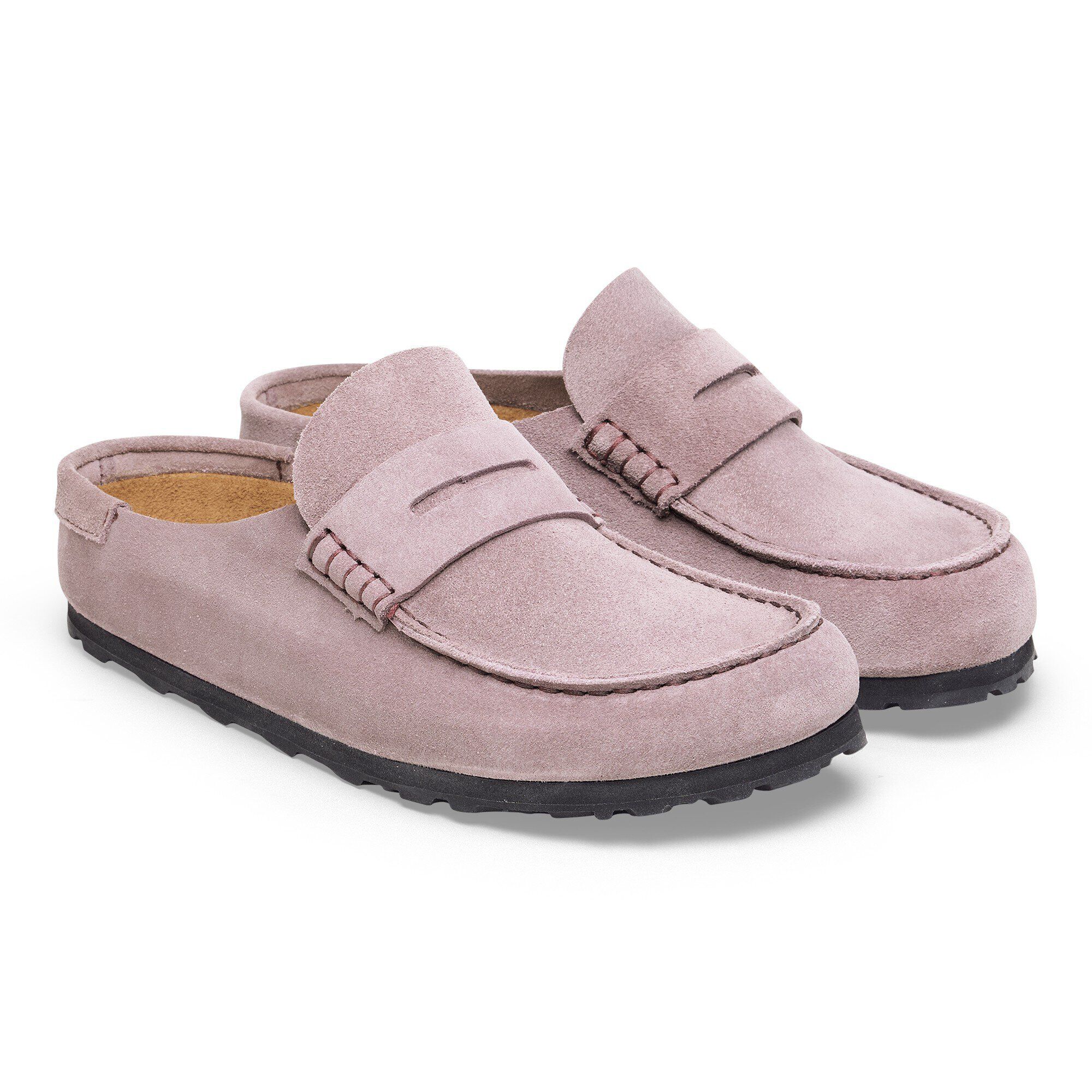 Naples Wrapped Suede Leather in Color Faded Purple | BIRKENSTOCK