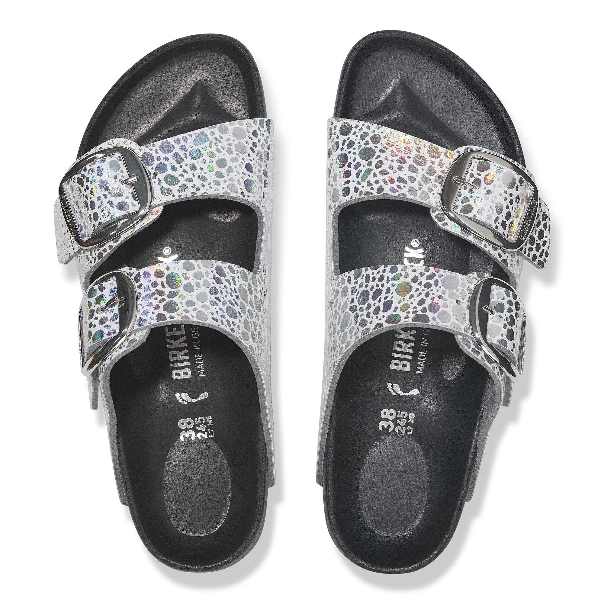 Arizona Big Buckle Synthetik in Color Metallic Stones Silver