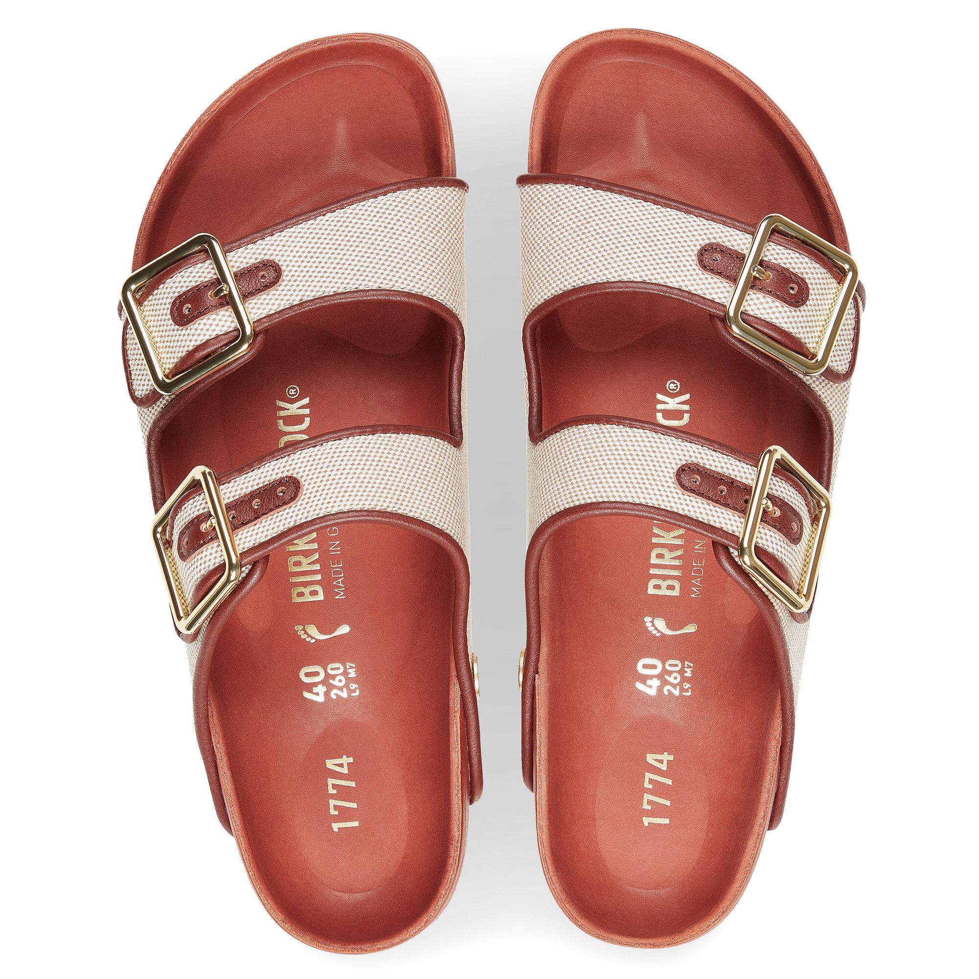 أريزونا بحافة مطوية جلد طبيعي/قماش - a top view