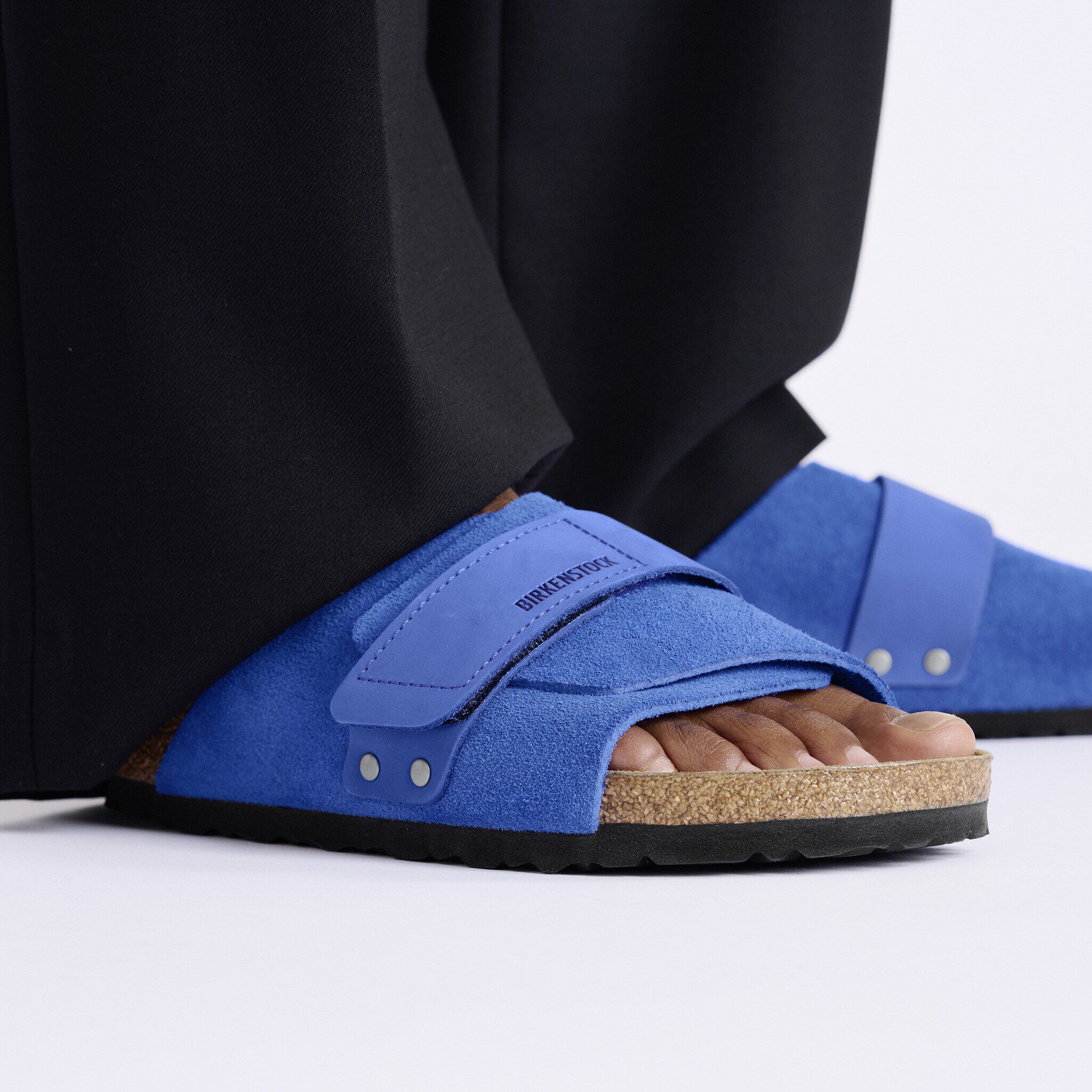 Kyoto Nubuck Leather/Suede in Color Ultra Blue | BIRKENSTOCK Spain