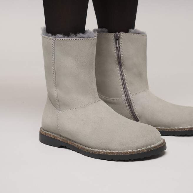 Uppsala Zip Shearling Suede Leather