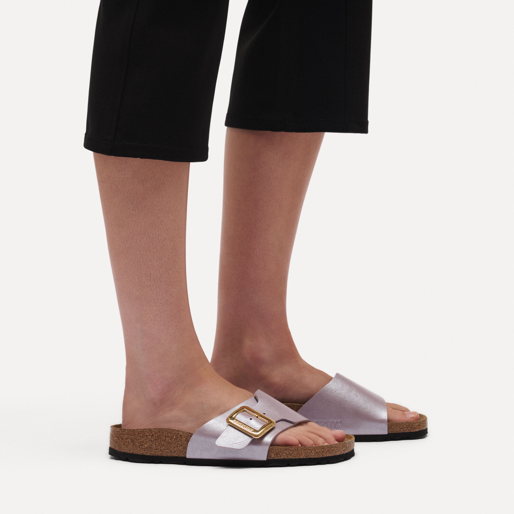 Catalina Cushion Buckle Birko-Flor with a female model