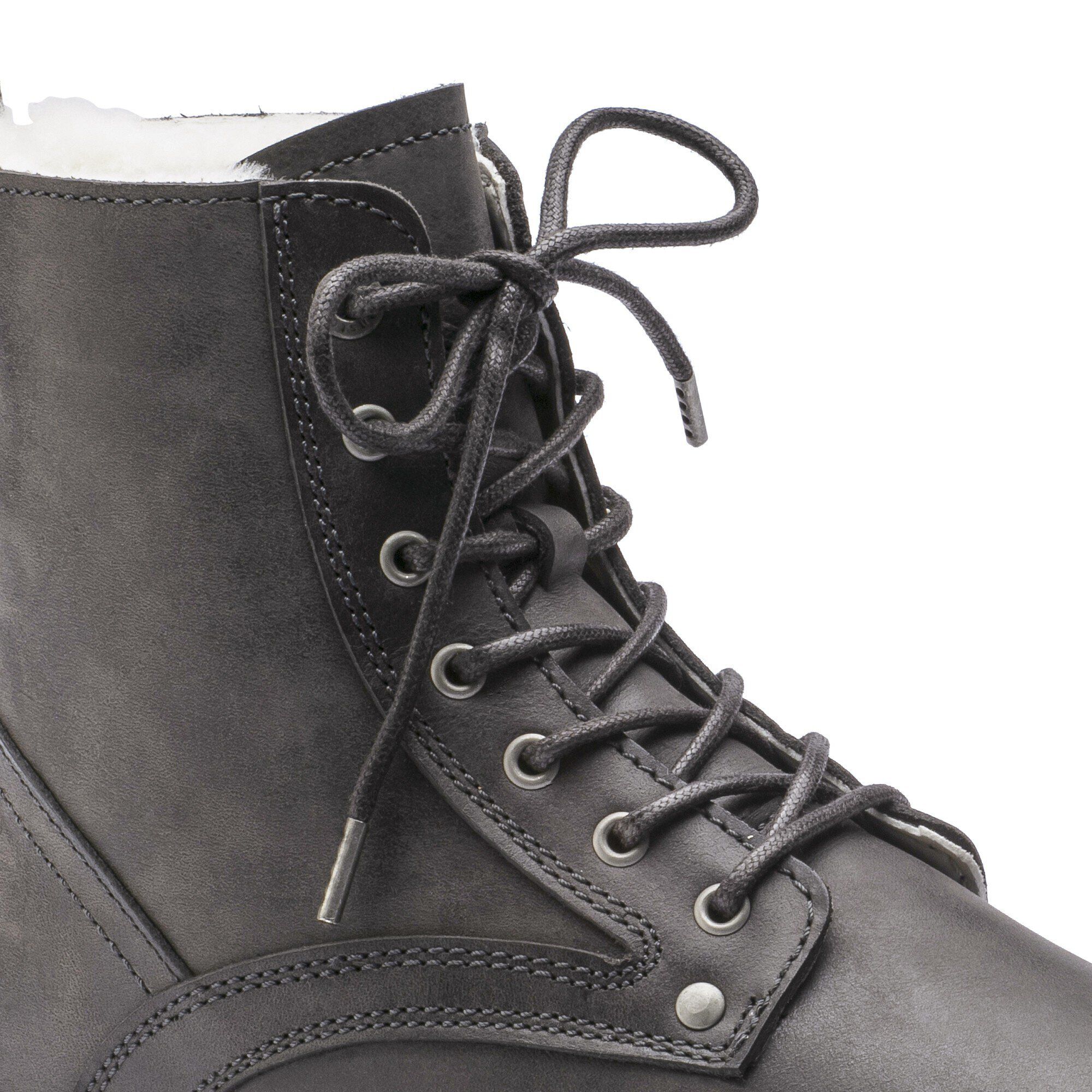 Bryson Shearling Waxy Leather Nubuck