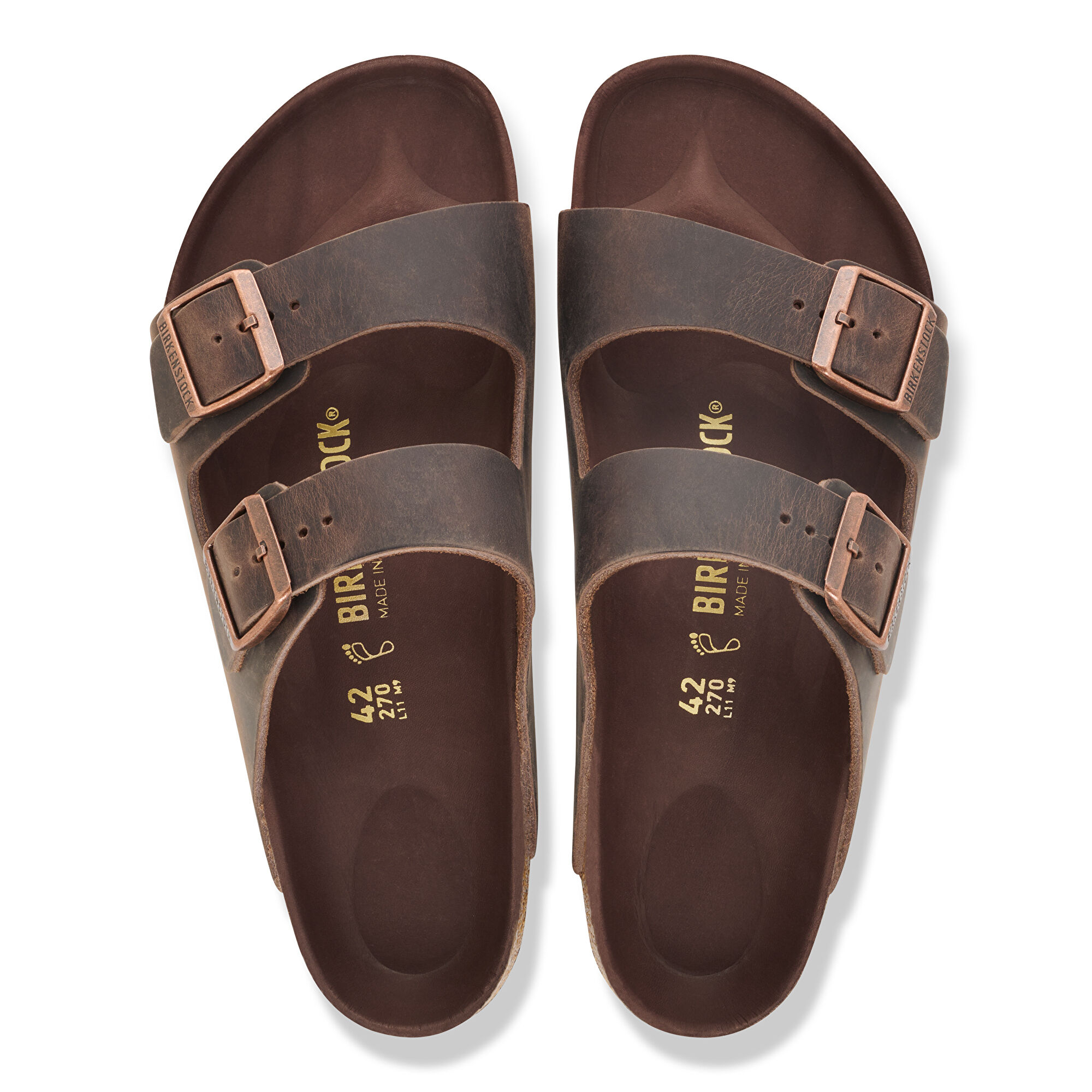 BIRKENSTOCK ARIZONA ナチュラルレザー 42（27cm） Arizona Natural Leather Oiled in Color Habana | BIRKENSTOCK Finland