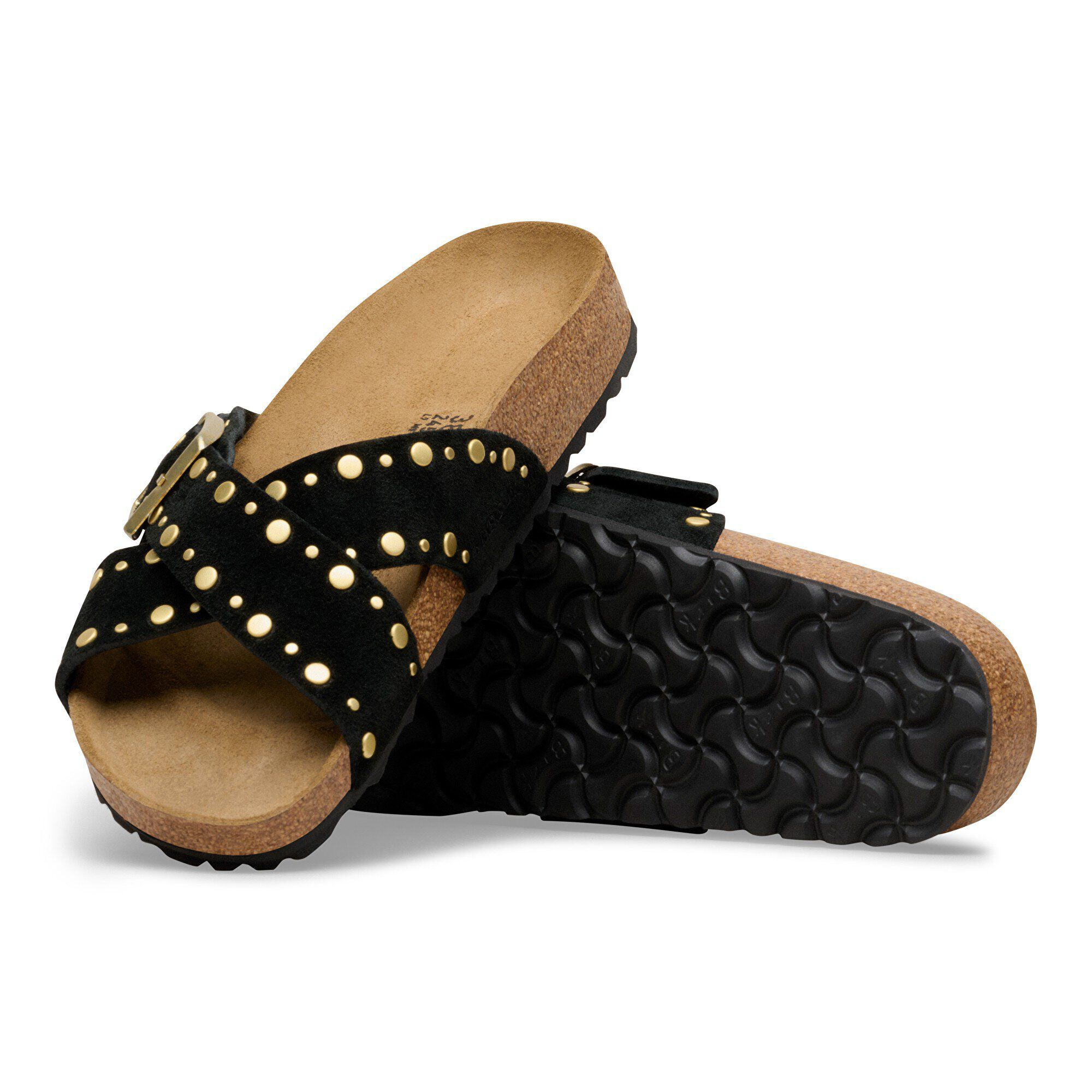 Siena Rivet Border Suede Leather with outer sole details