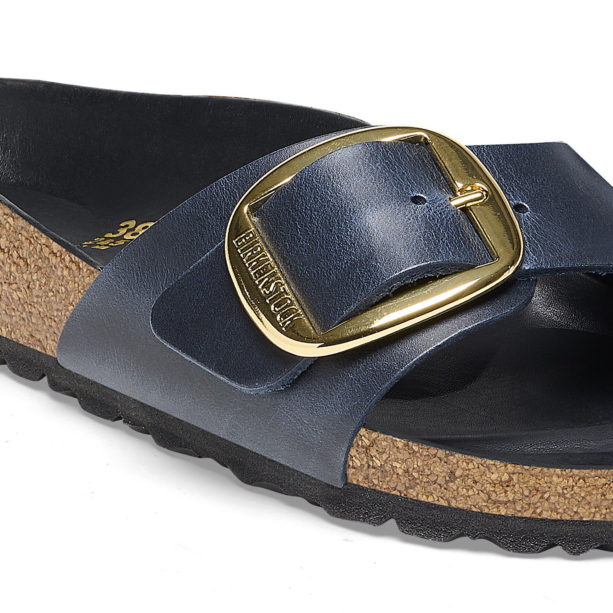 مدريد إبزيم كبير جلد معزز بالزيوت