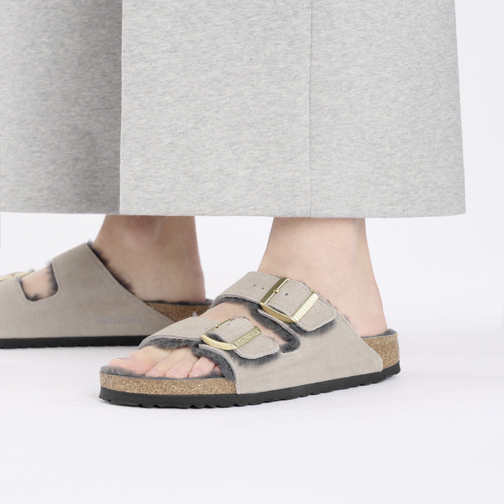 Arizona Shearling Suede Leather