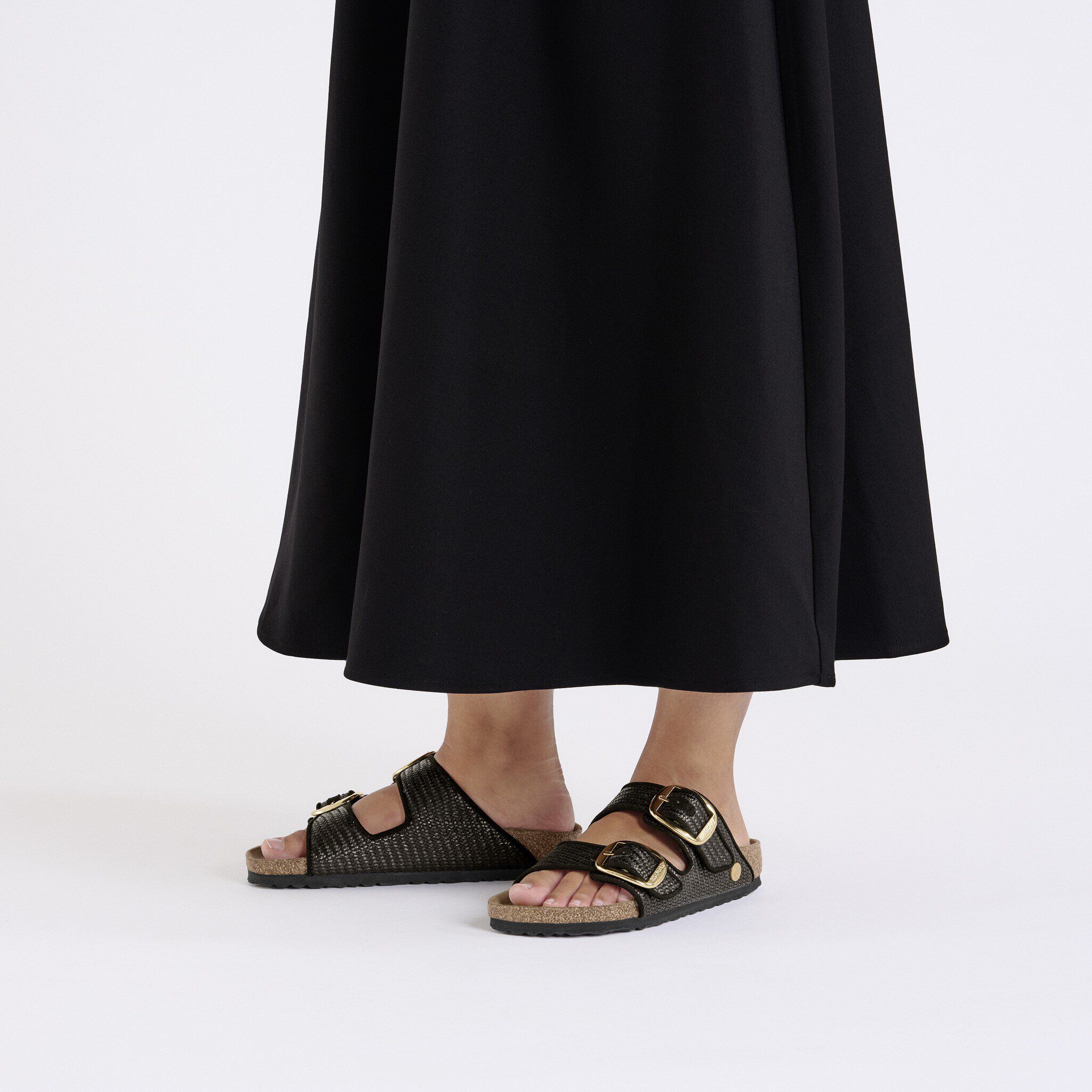 Arizona Big Buckle Raffia Textile