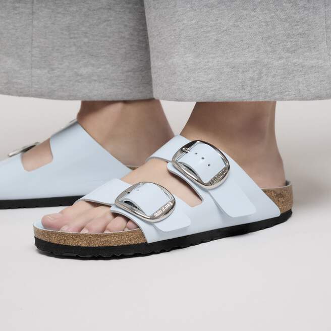 Arizona Big Buckle Natural Leather Patent