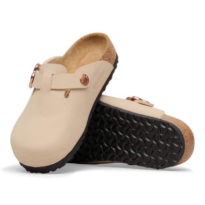 Boston Flower Buckle Kids Birko-Flor Nubuck