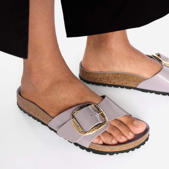 Madrid Big Buckle Natural Leather Patent Madrid Big Buckle Natural Leather Patent