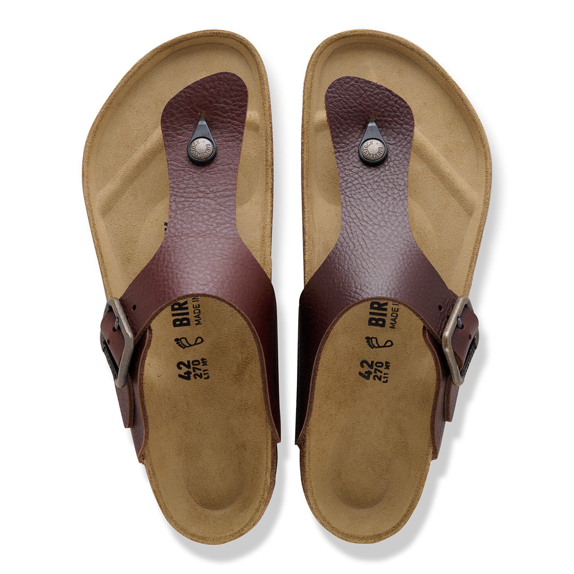 Ramses Wire Buckle Natural Leather - a top view