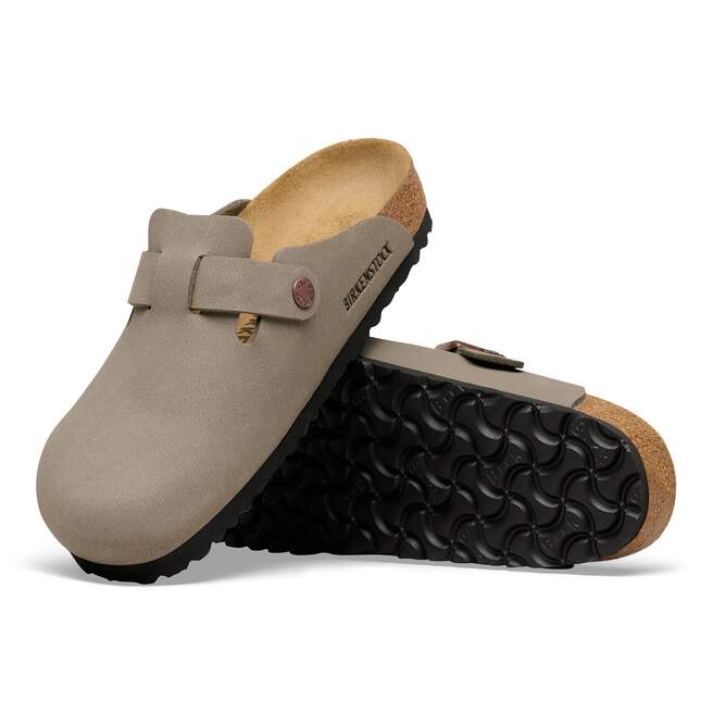 Boston TEX Birko-Flor Nubuck en Stone BIRKENSTOCK España