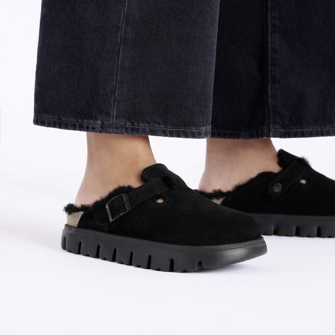 Boston PAP Chunky Shearling Suede Leather