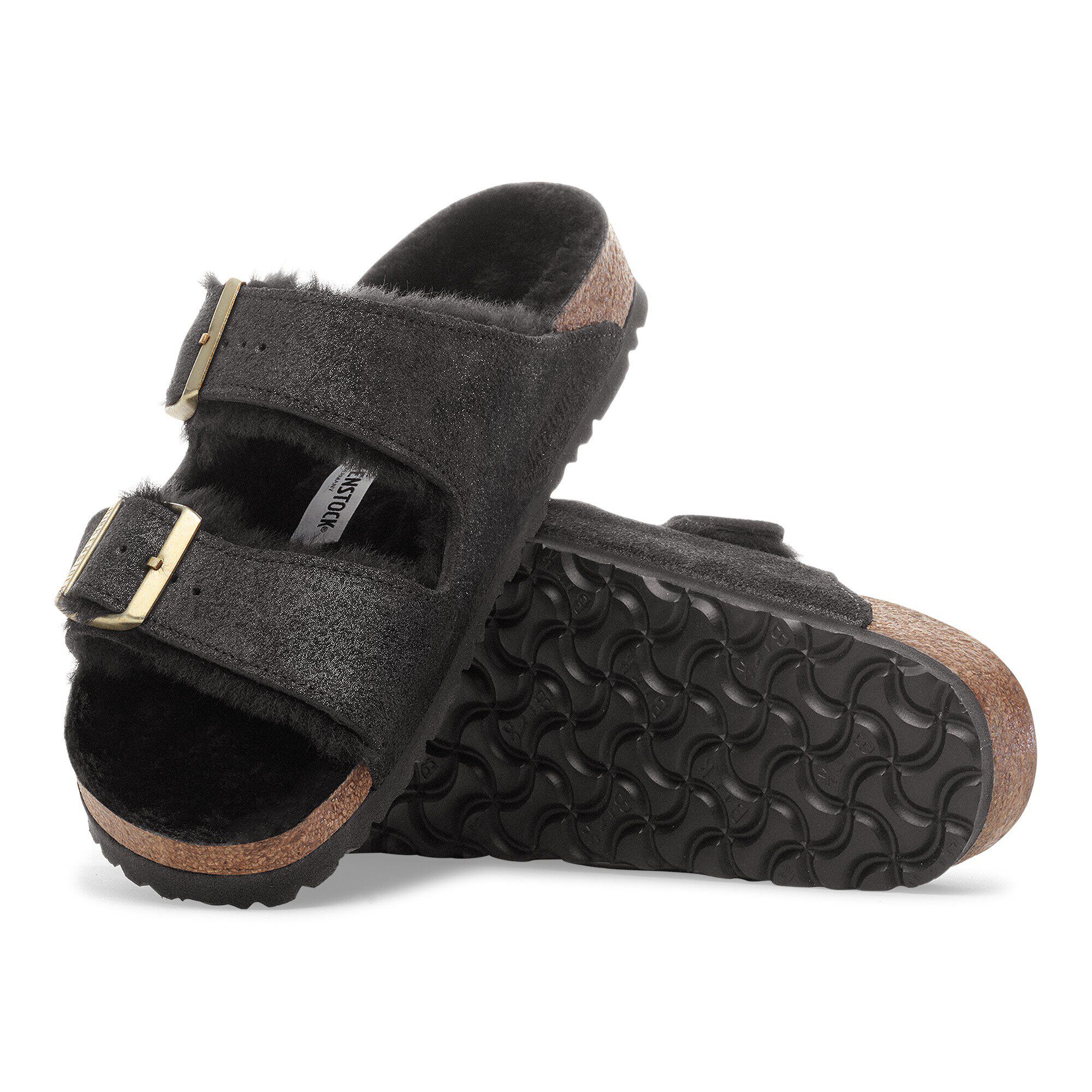 أريزونا شيرلينغ جلد سويدي/فرو with outer sole details