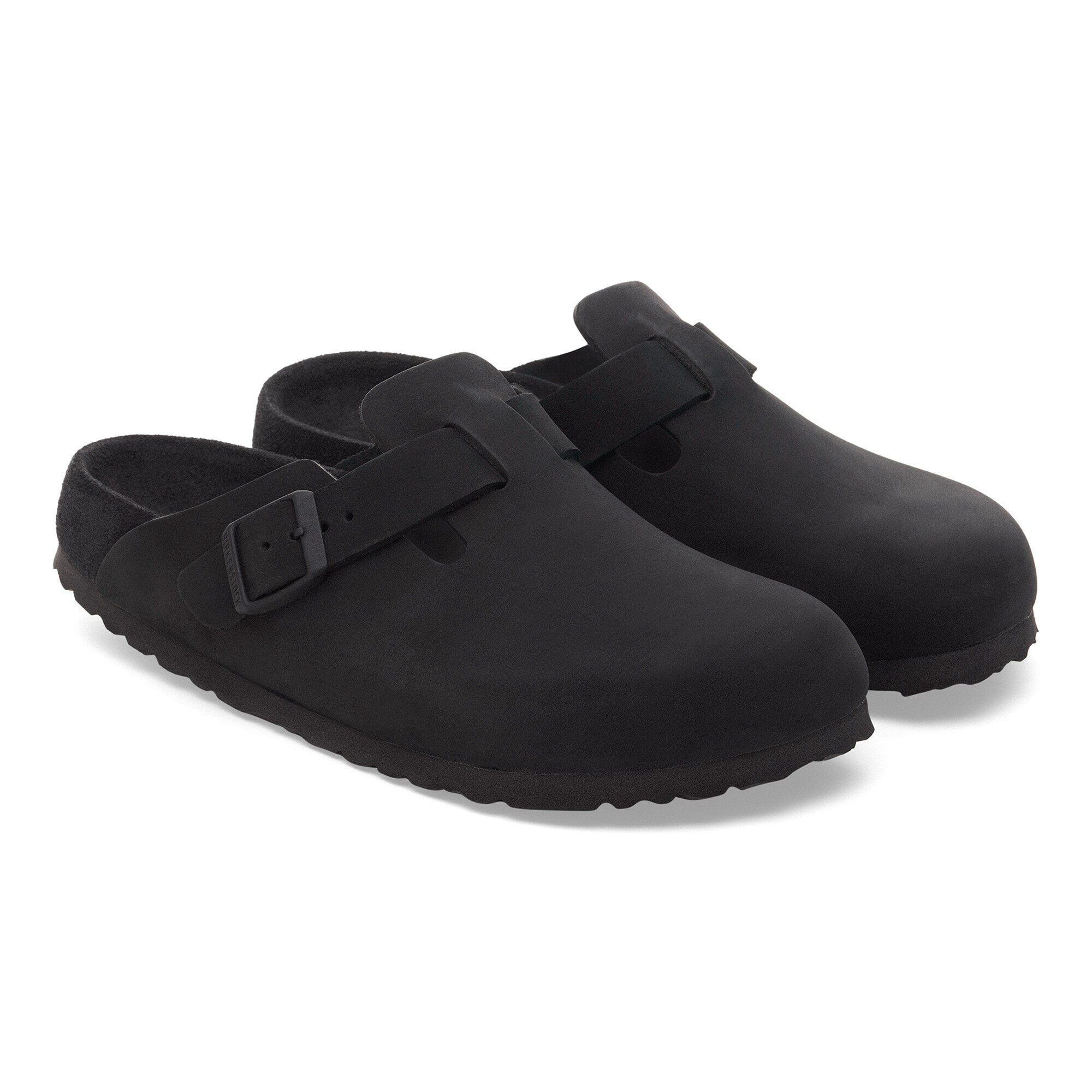 Boston BS Nubuk Leather in Color Black | BIRKENSTOCK KSA