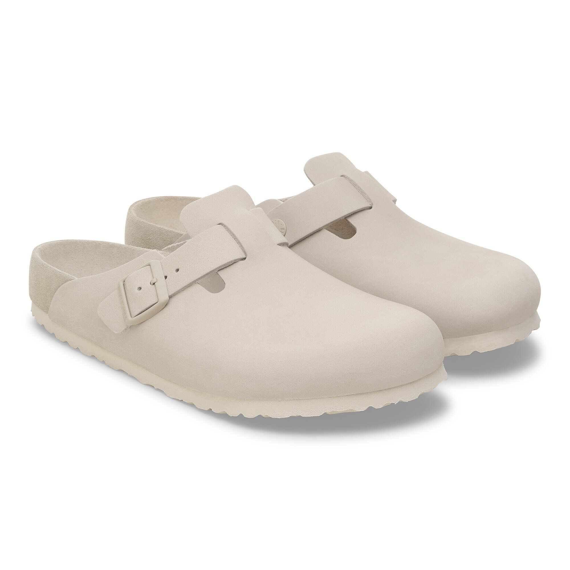 Boston BS Nubuk Leather in Color Oyster | BIRKENSTOCK Qatar