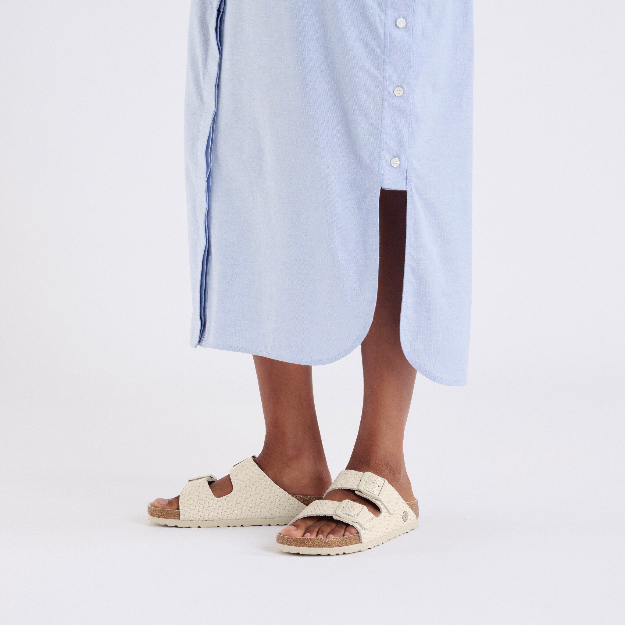 Arizona Rivet Logo Natural Leather with a female model