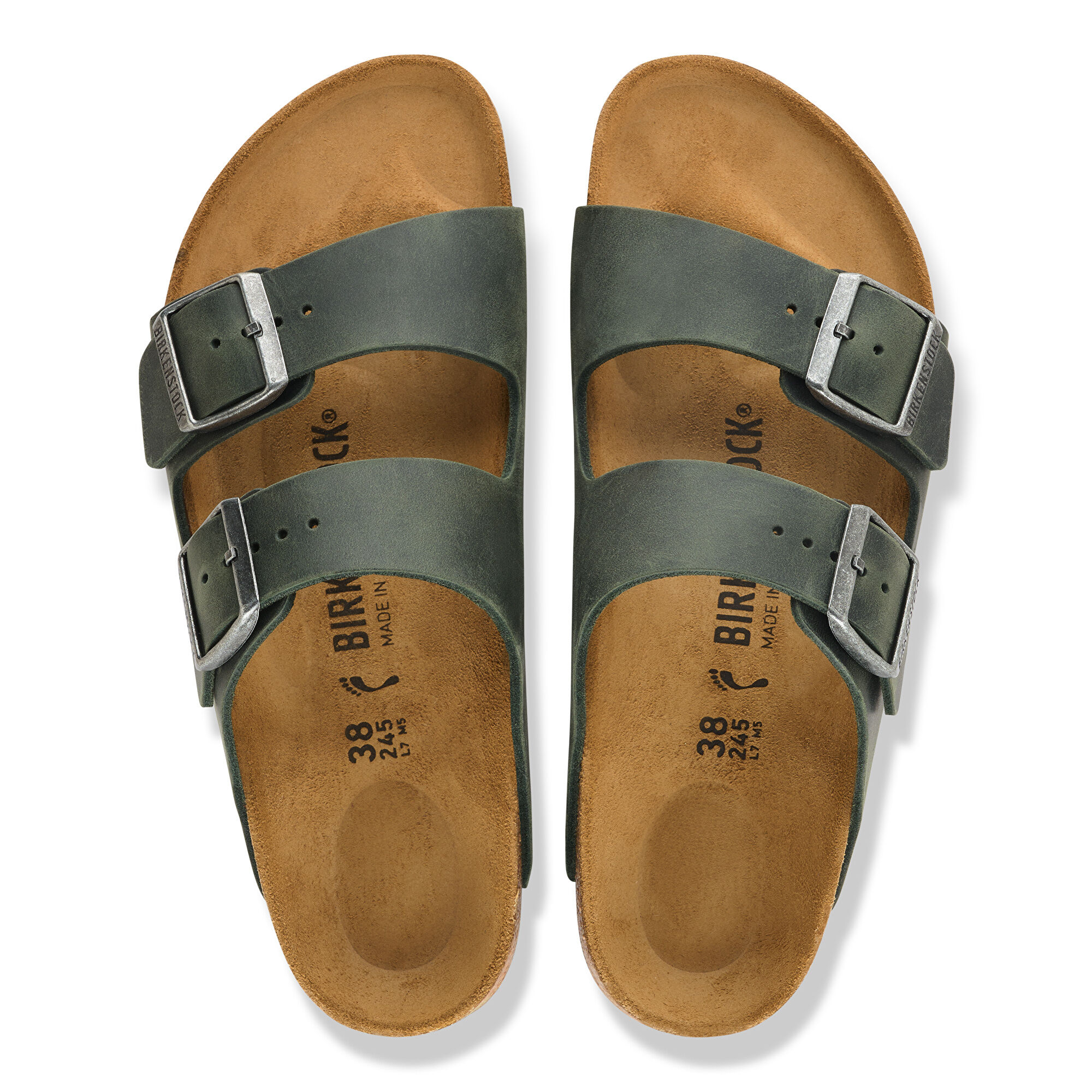 Arizona Natural Leather Oiled in Color Thyme | BIRKENSTOCK Denmark