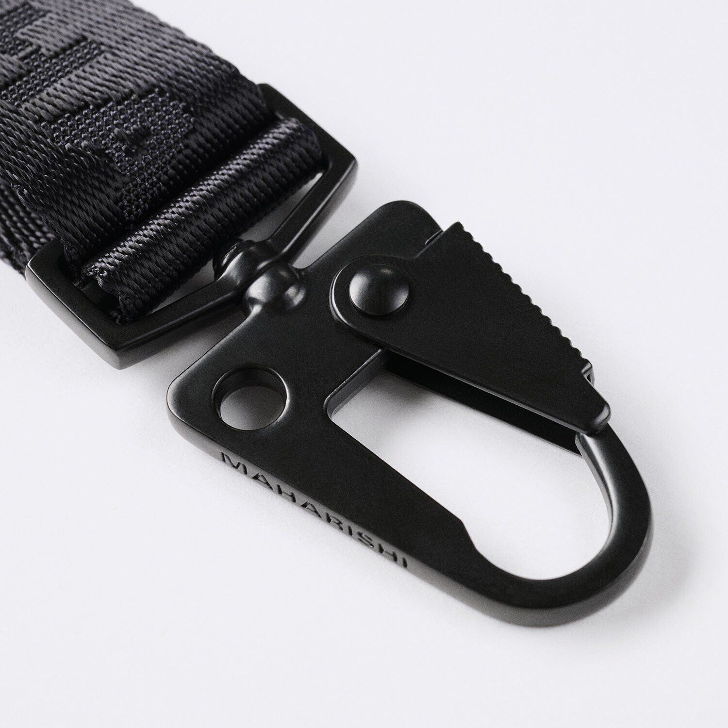 Maharishi Pack Cuir nubuck/Textile Close-up view showing material detail