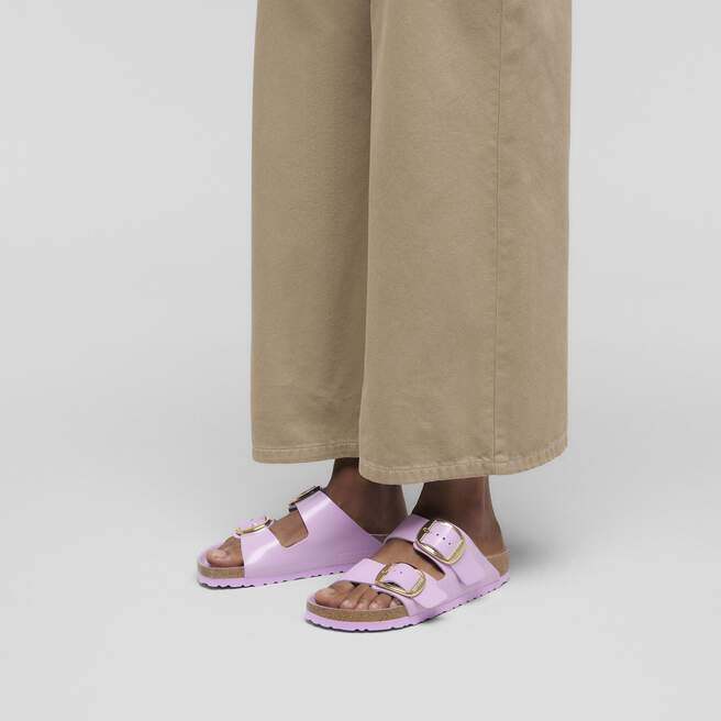 Arizona Big Buckle Natural Leather Patent