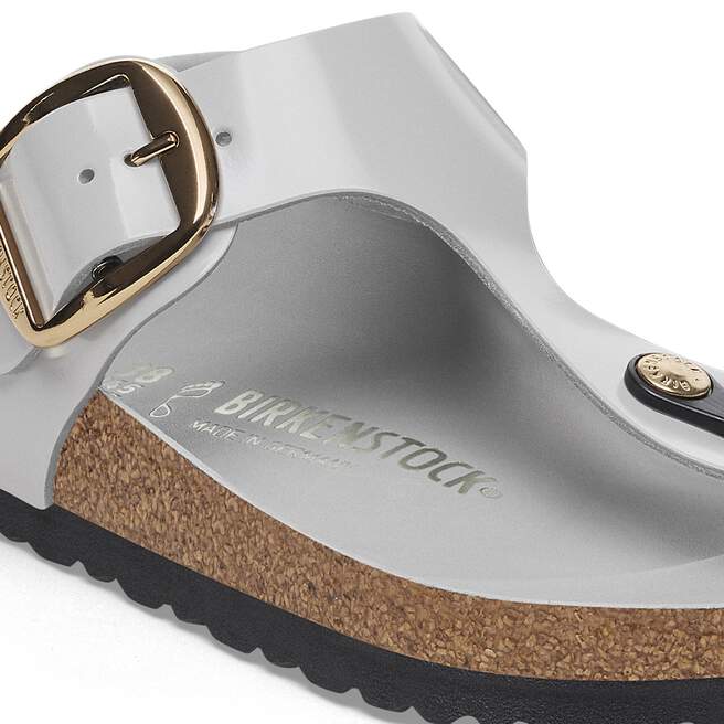 Gizeh Big Buckle Envernizado Couro Natural