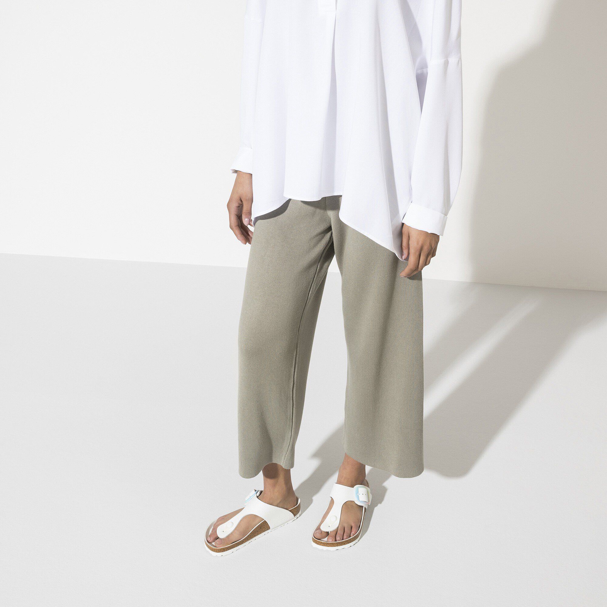 Gizeh Big Buckle Natural Leather