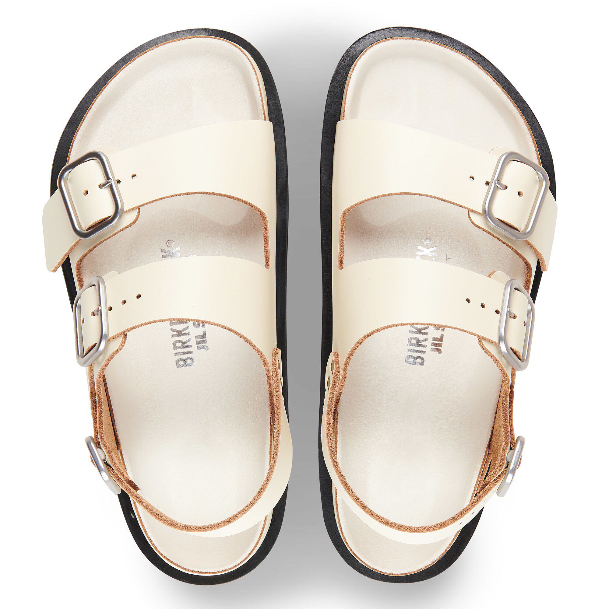 Jil Sander Milano Natural Leather in Color Cream | BIRKENSTOCK Oman