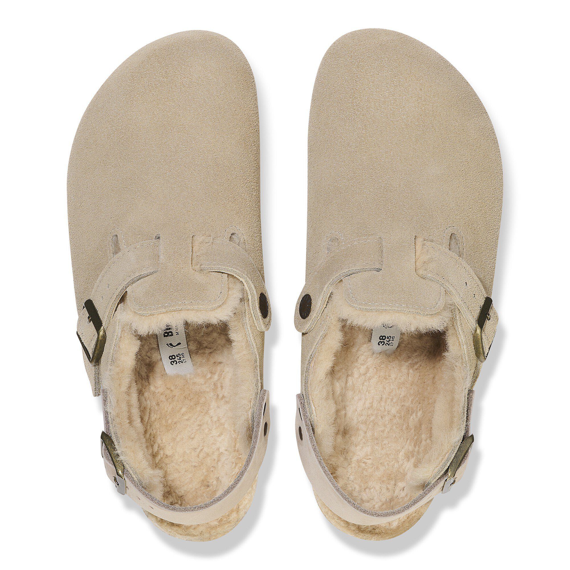 Tokio Shearling Suede Leather in Color Taupe | BIRKENSTOCK UAE