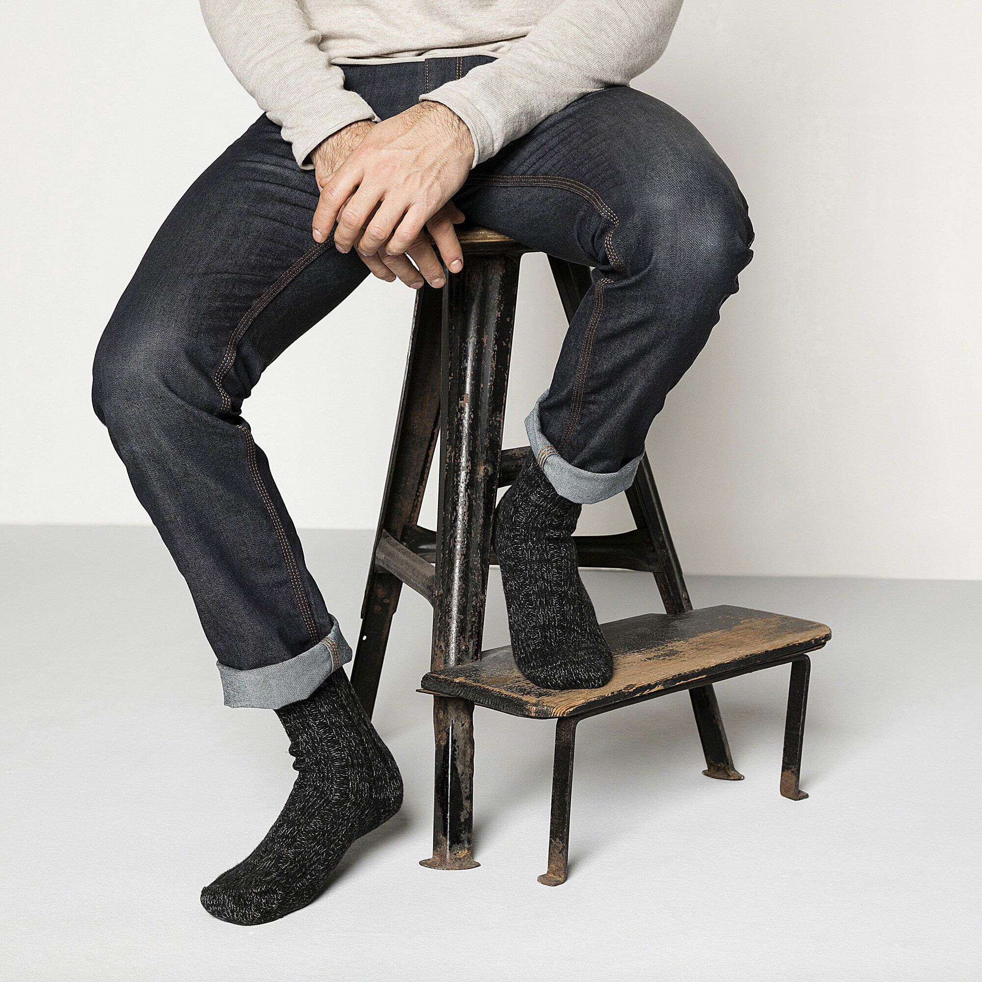   with a male model