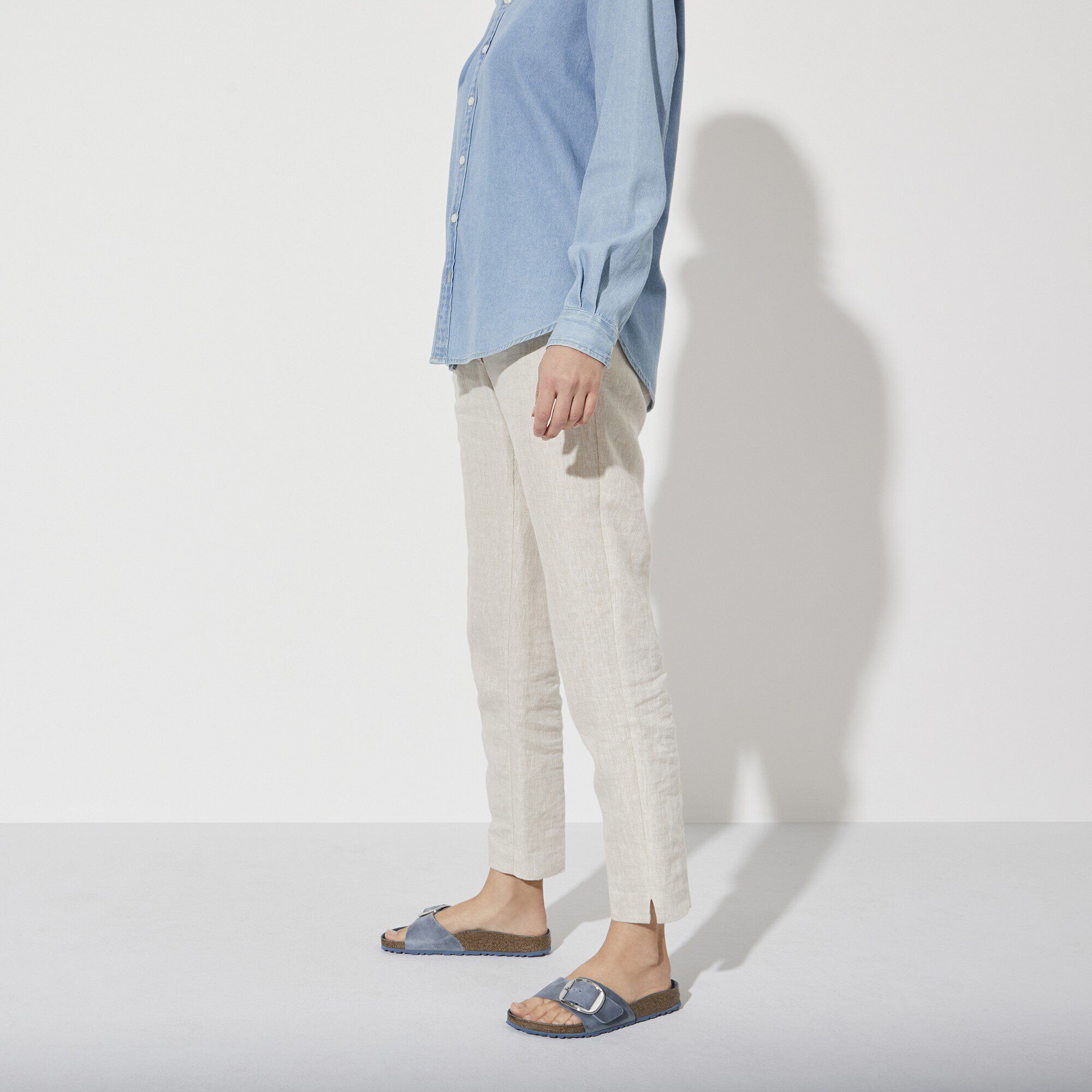 مدريد إبزيم كبير جلد معزز بالزيوت