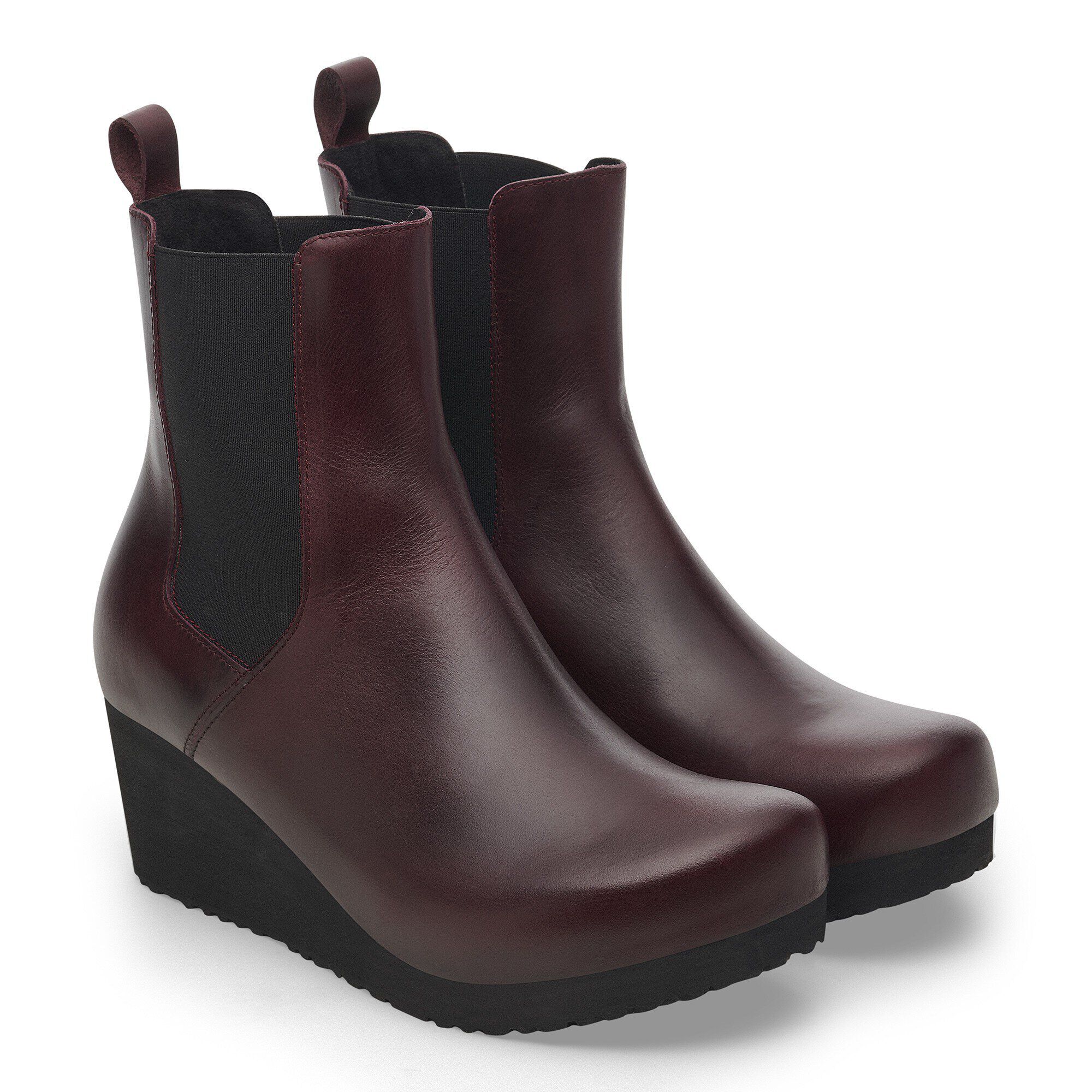 에바 슬립온 천연 가죽 - shown as a pair