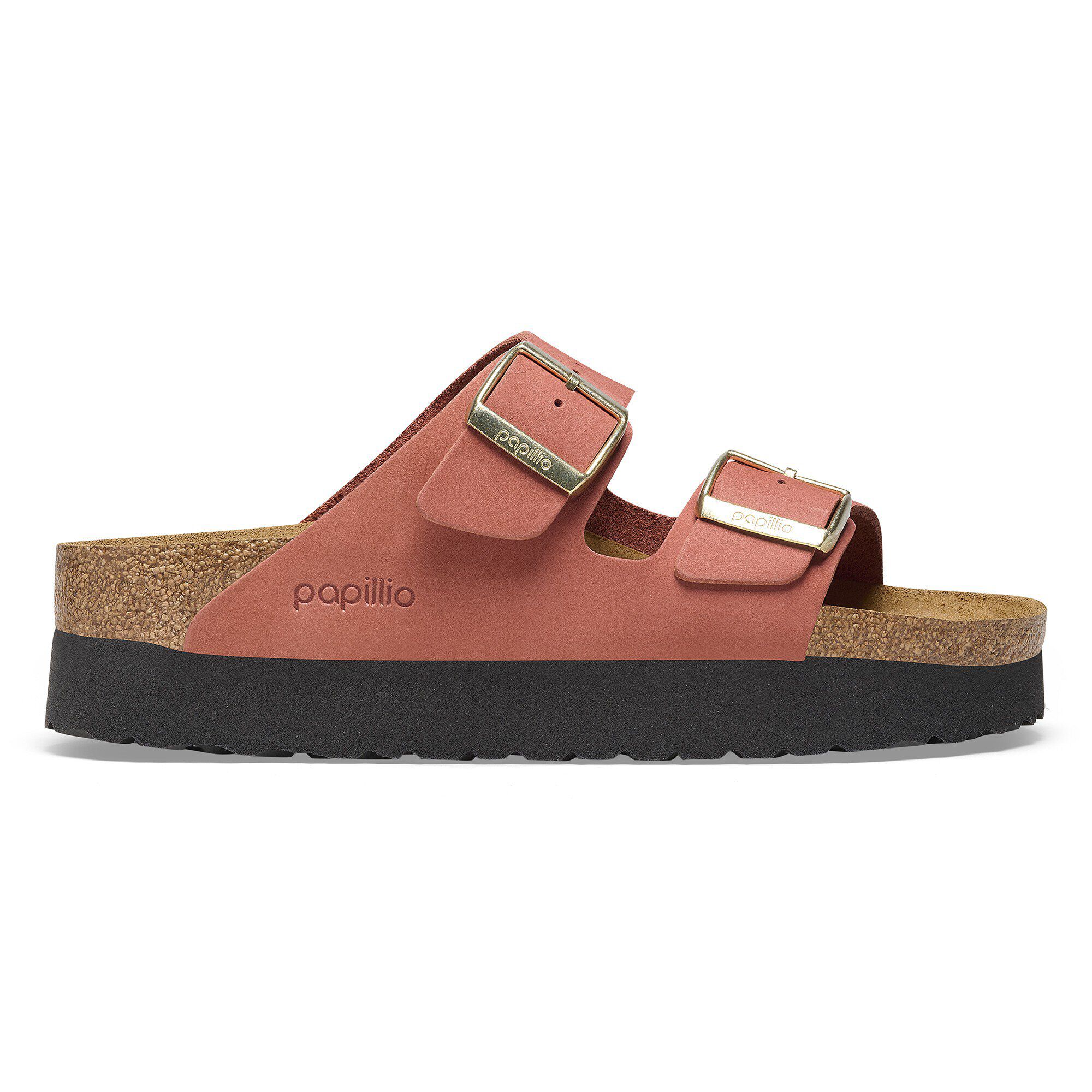 Arizona Platform Natural Leather Nubuck - a side view