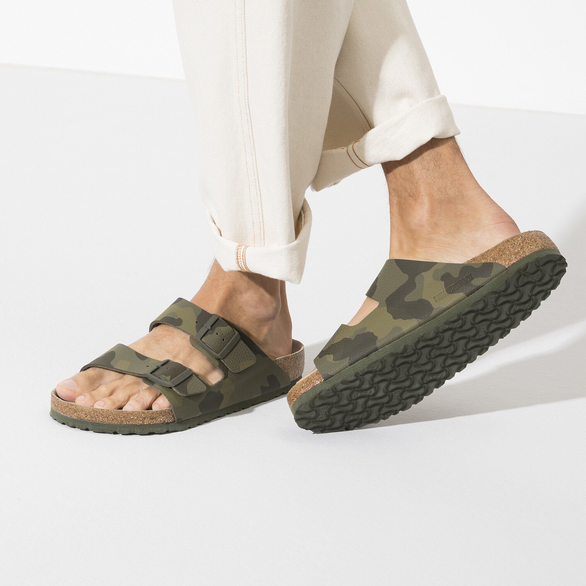 Arizona Soft Footbed Birko-Flor with a male model