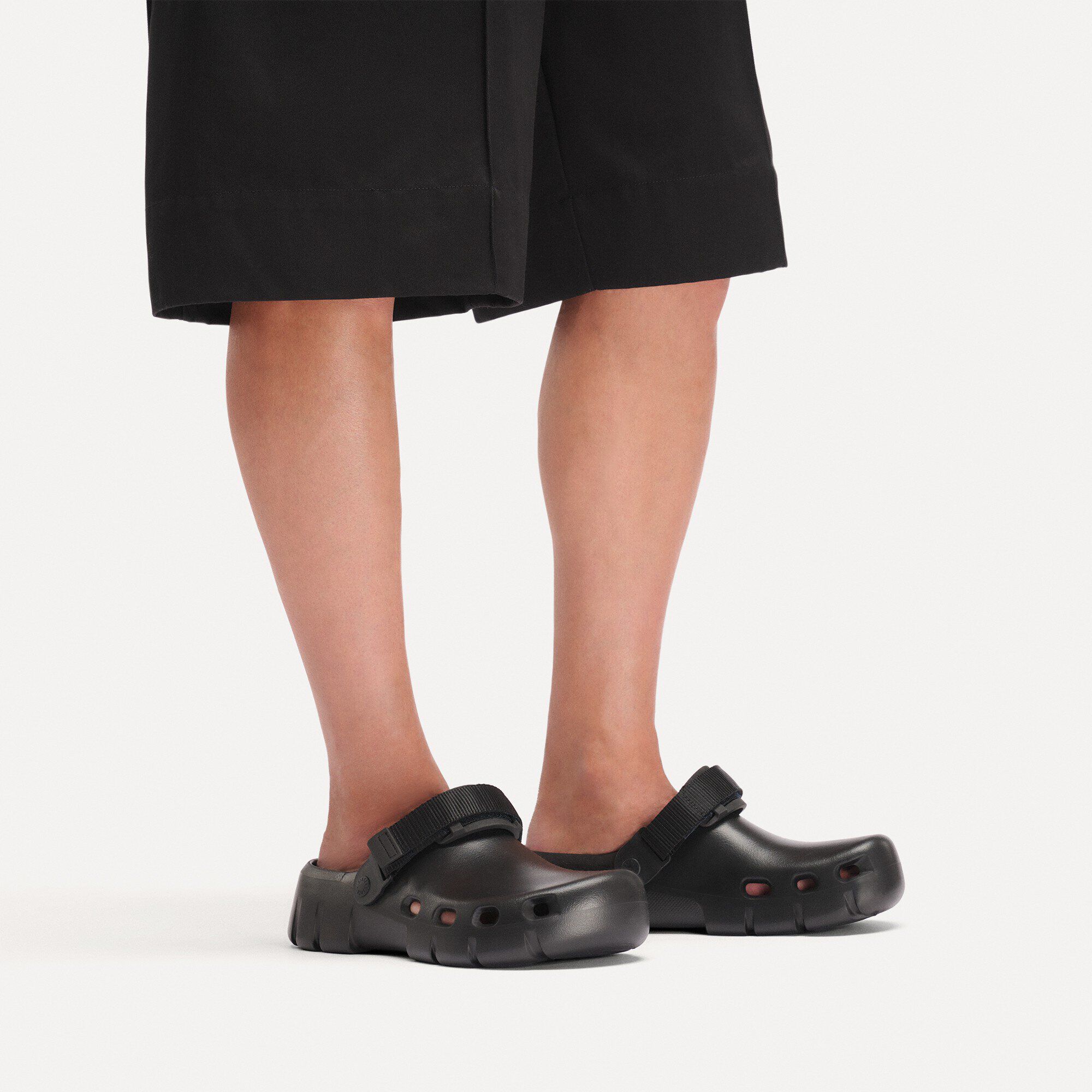 Birki Flow TEX EVA Close-up with a male model