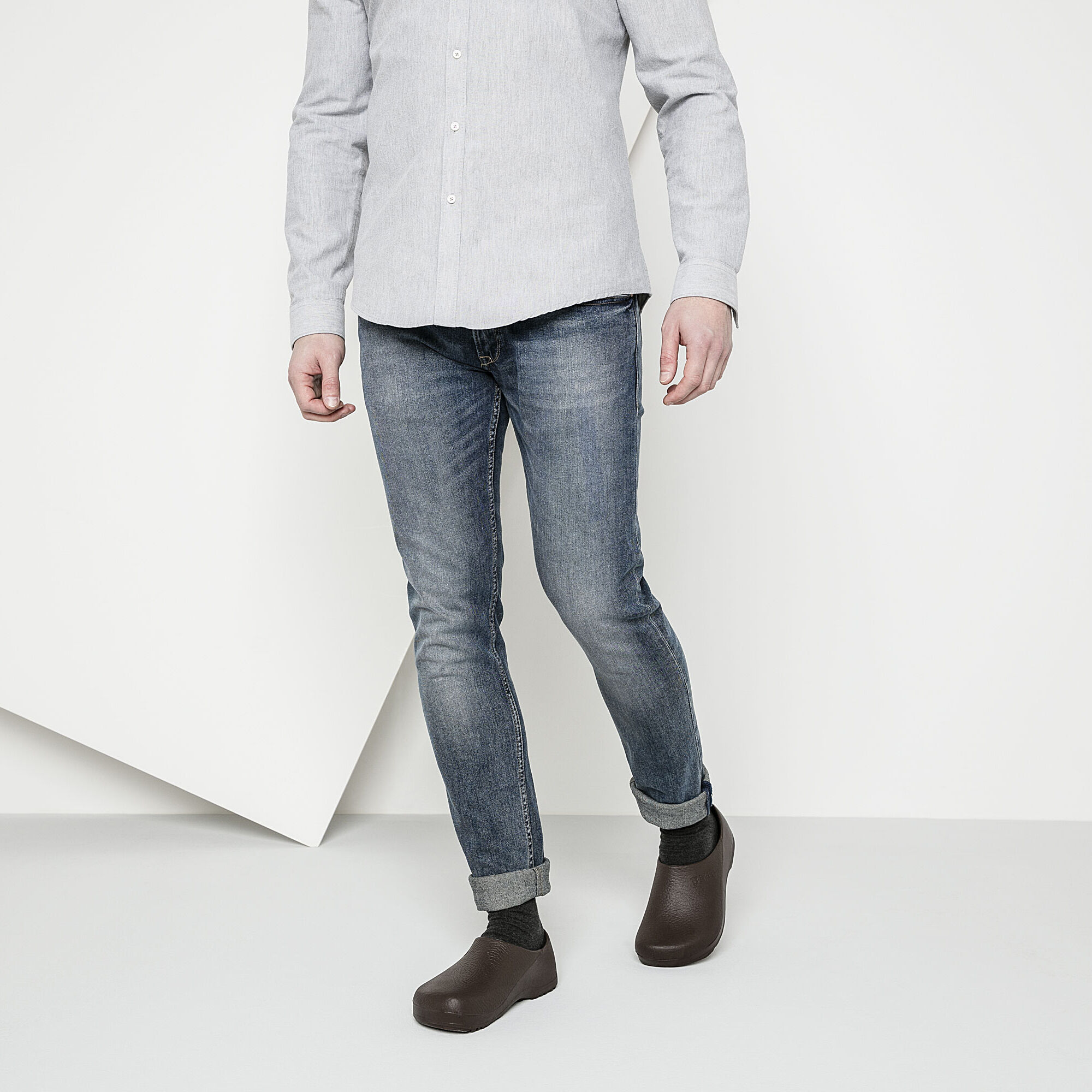   Close-up with a male model