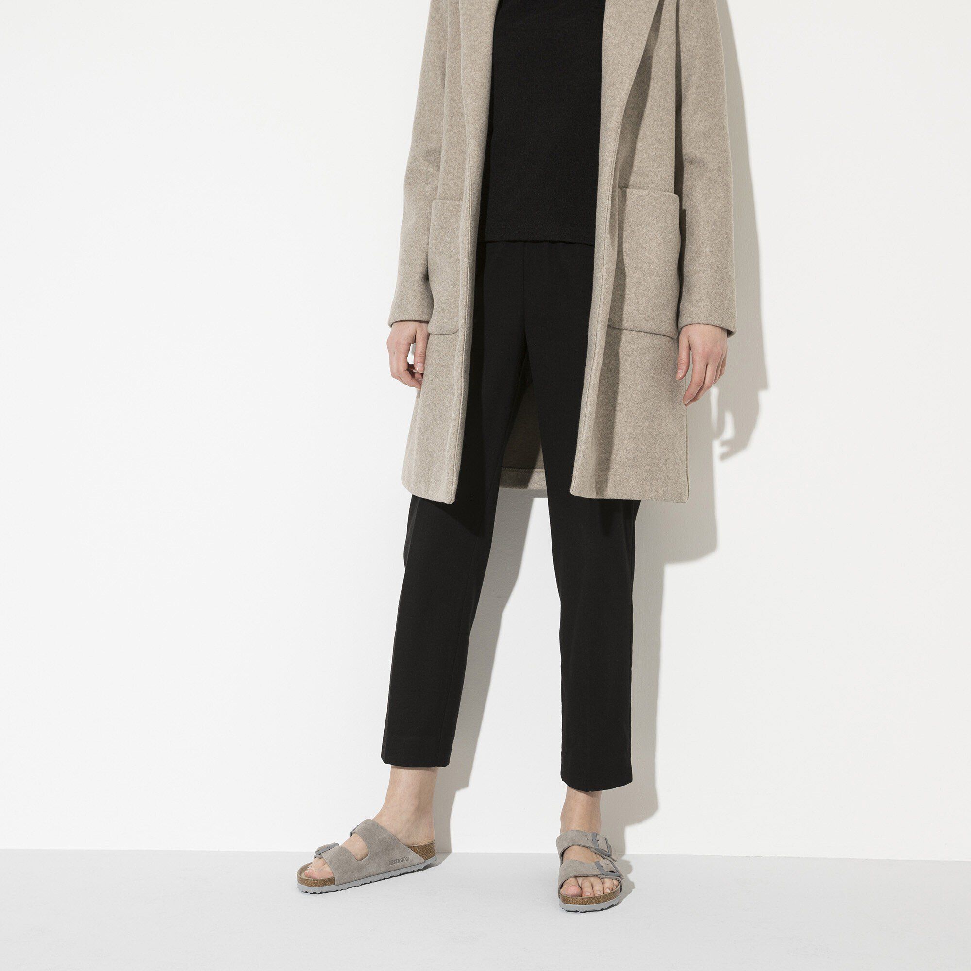 Arizona Soft Footbed Suede Leather with a female model