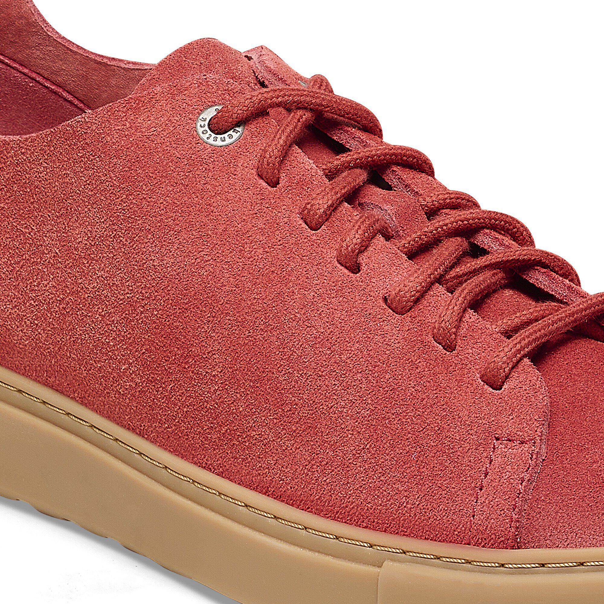 Bend Low Decon Natural Leather Nubuck Close-up view showing material detail