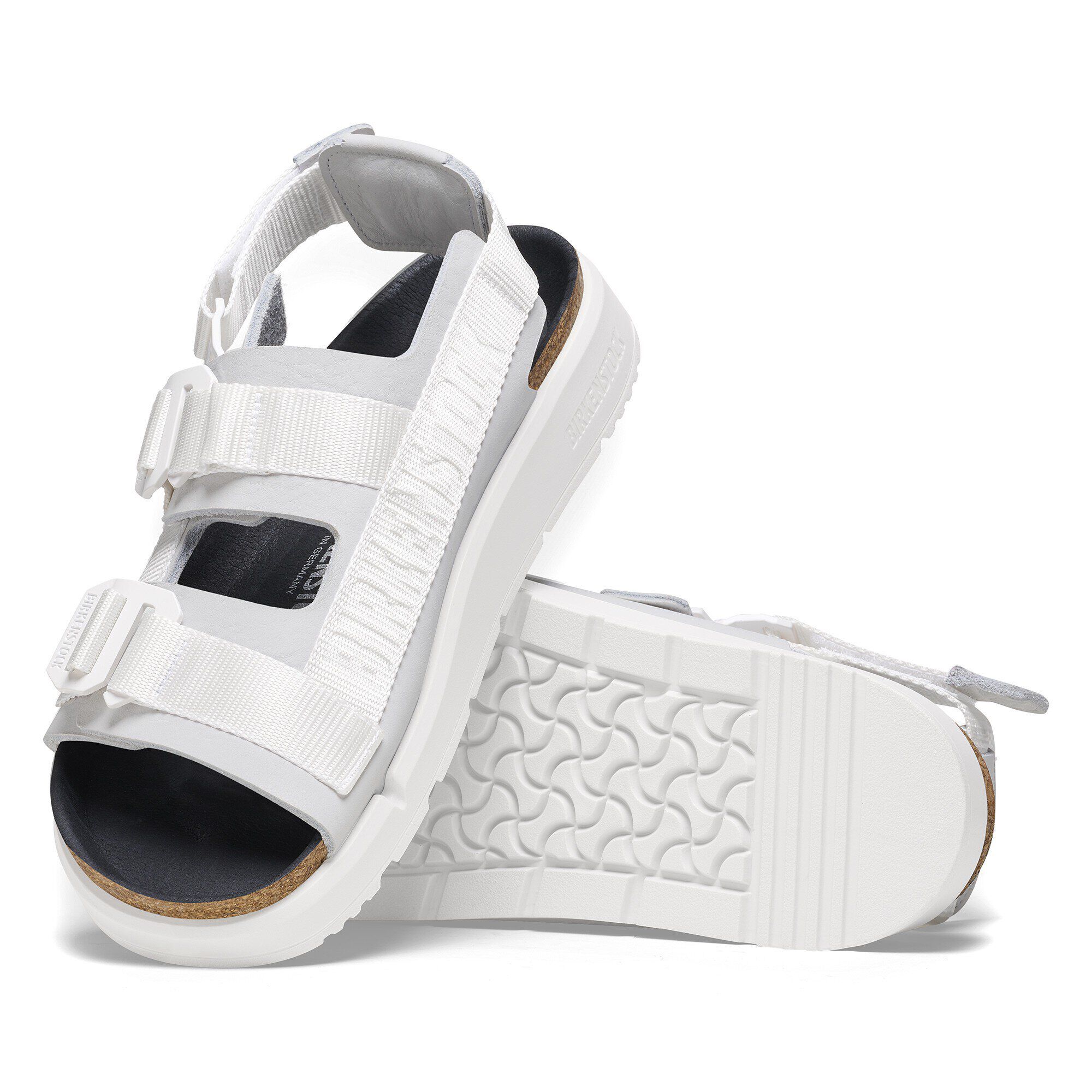 Shinjuku Natural Leather/Textile with outer sole details