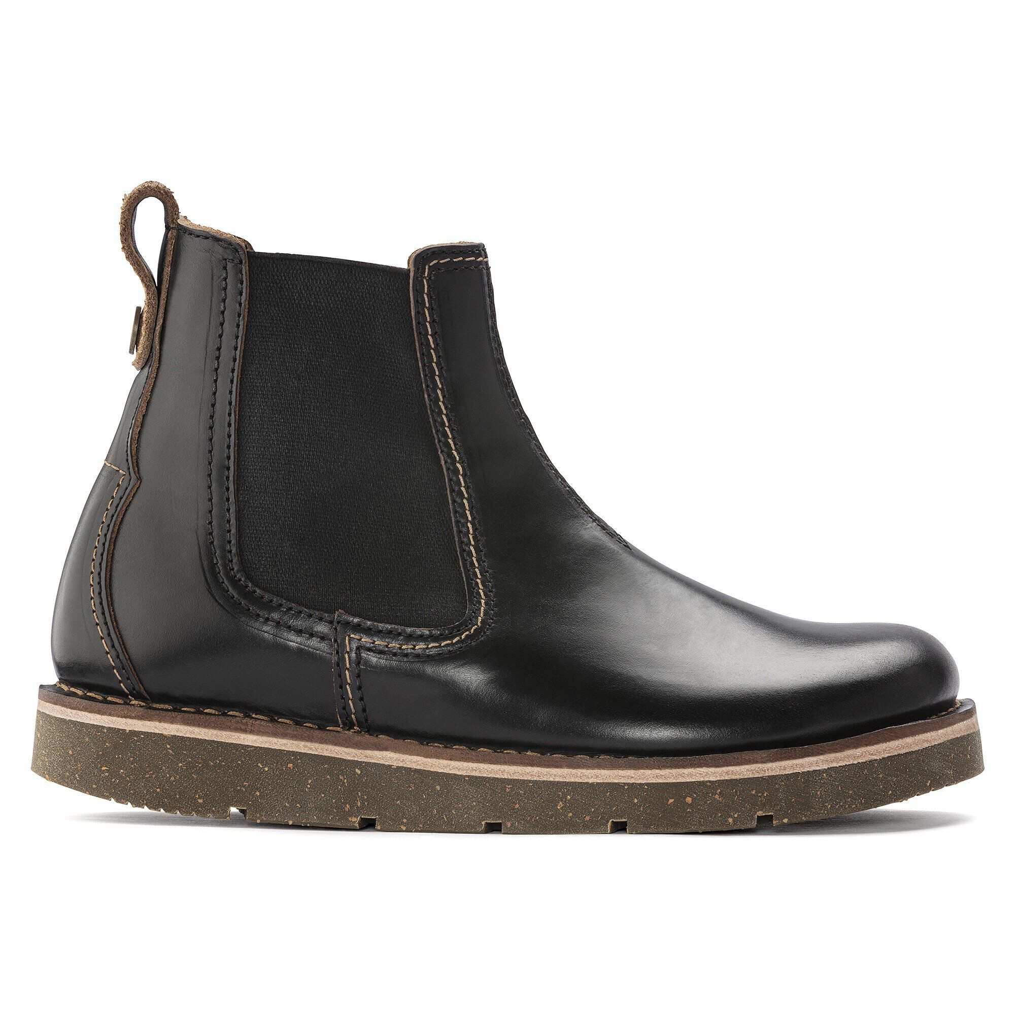 버밍엄 슬립온 미드 천연 오일드 가죽 - a side view