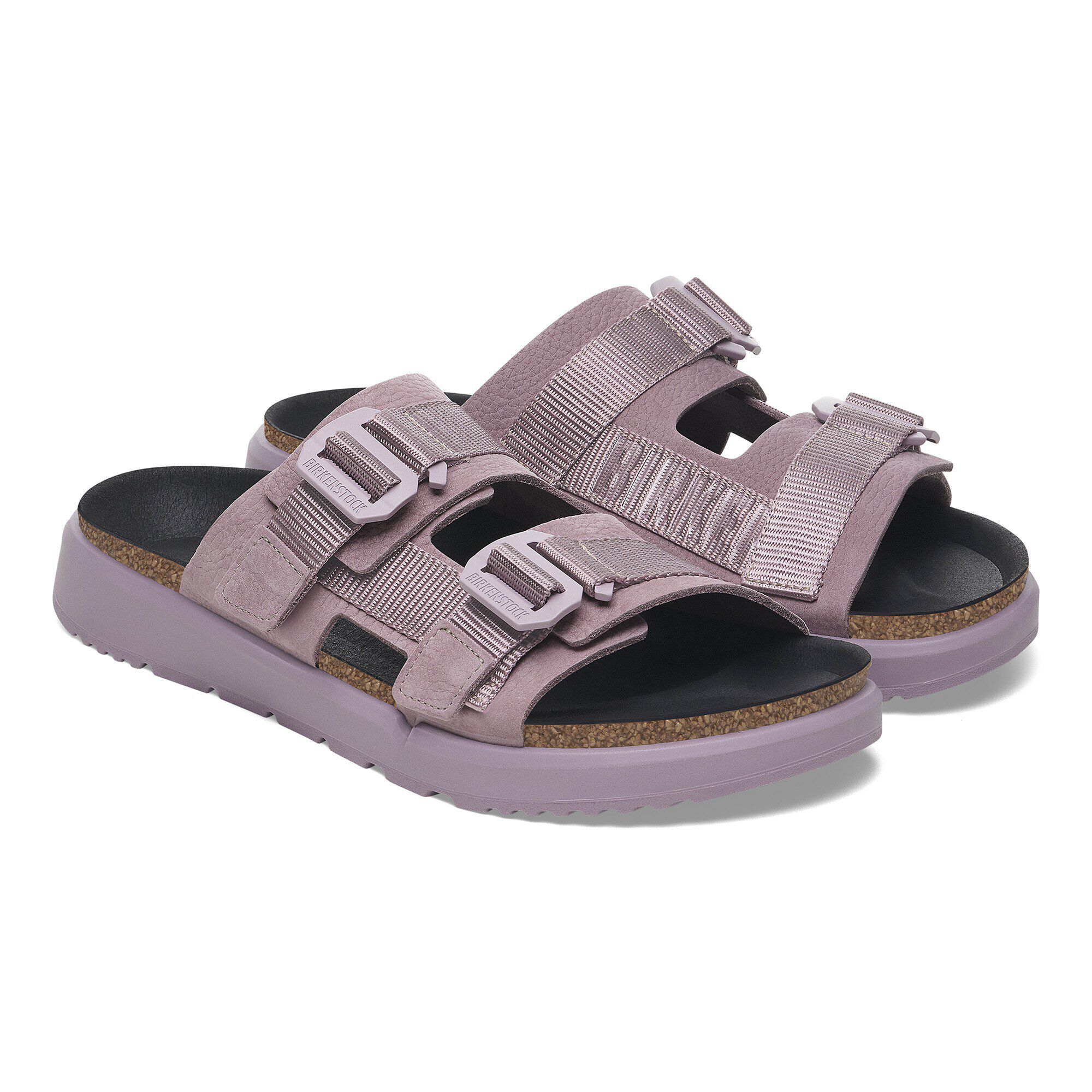 Shinjuku 2 Strap Natural Leather/Textile - shown as a pair